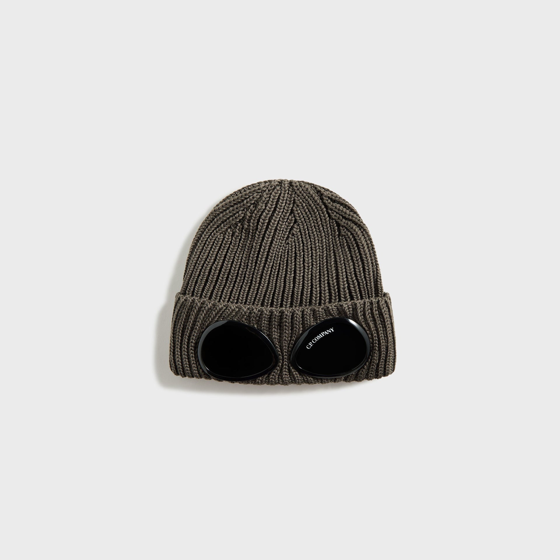 C.P. Company Accessories Knit Cap In Extrafine Merino Wool in Walnut
