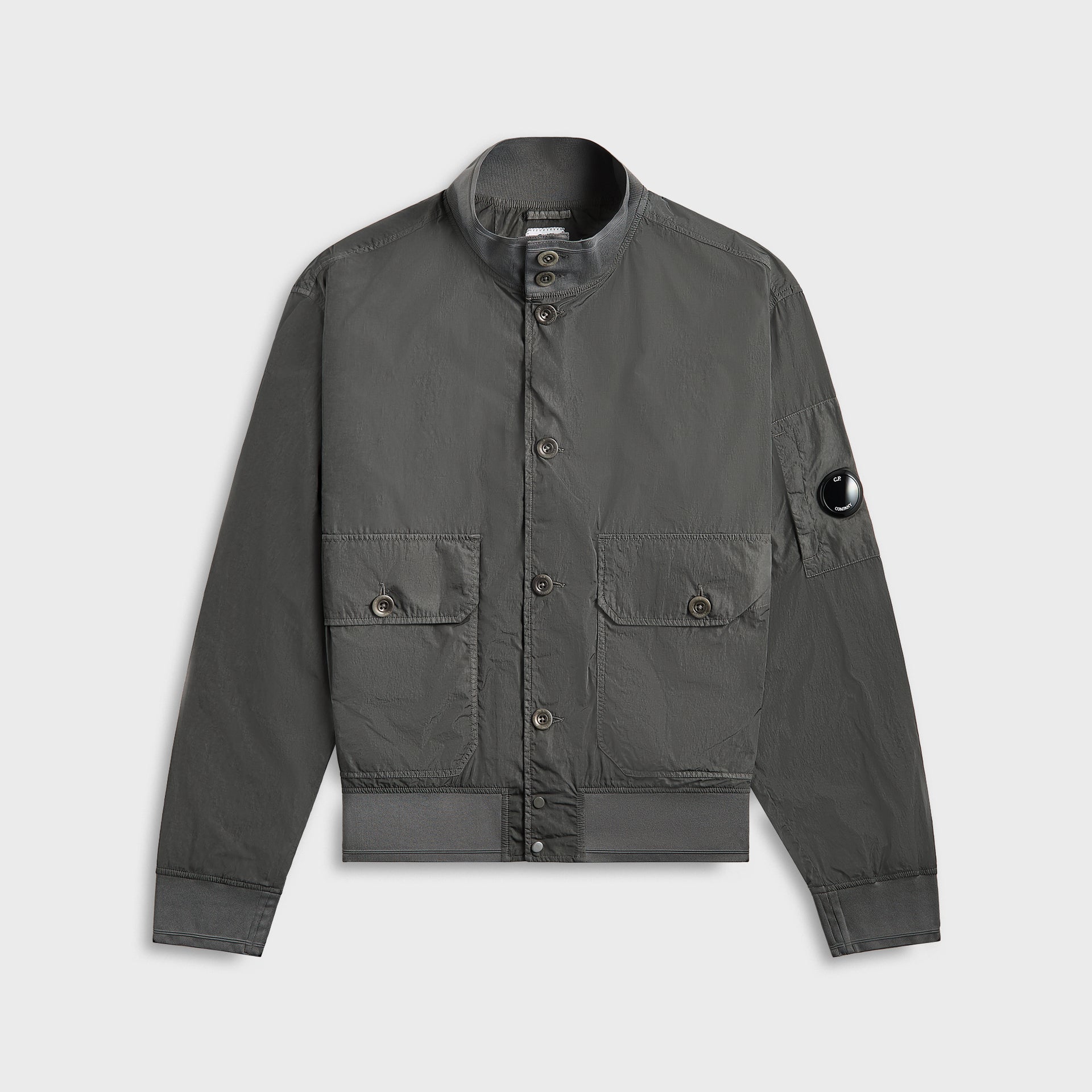 C.P. Company Chrome-R Full Button Jacket - Smoked Pearl