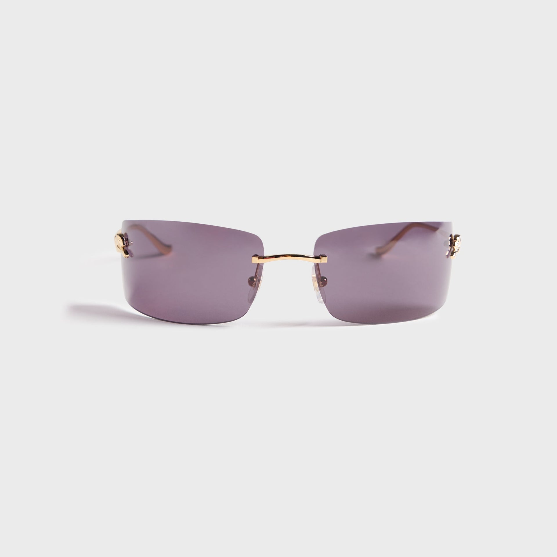 Cartier CT0503Sin001 71 Sunglass Unisex Metal in Gold / Grey