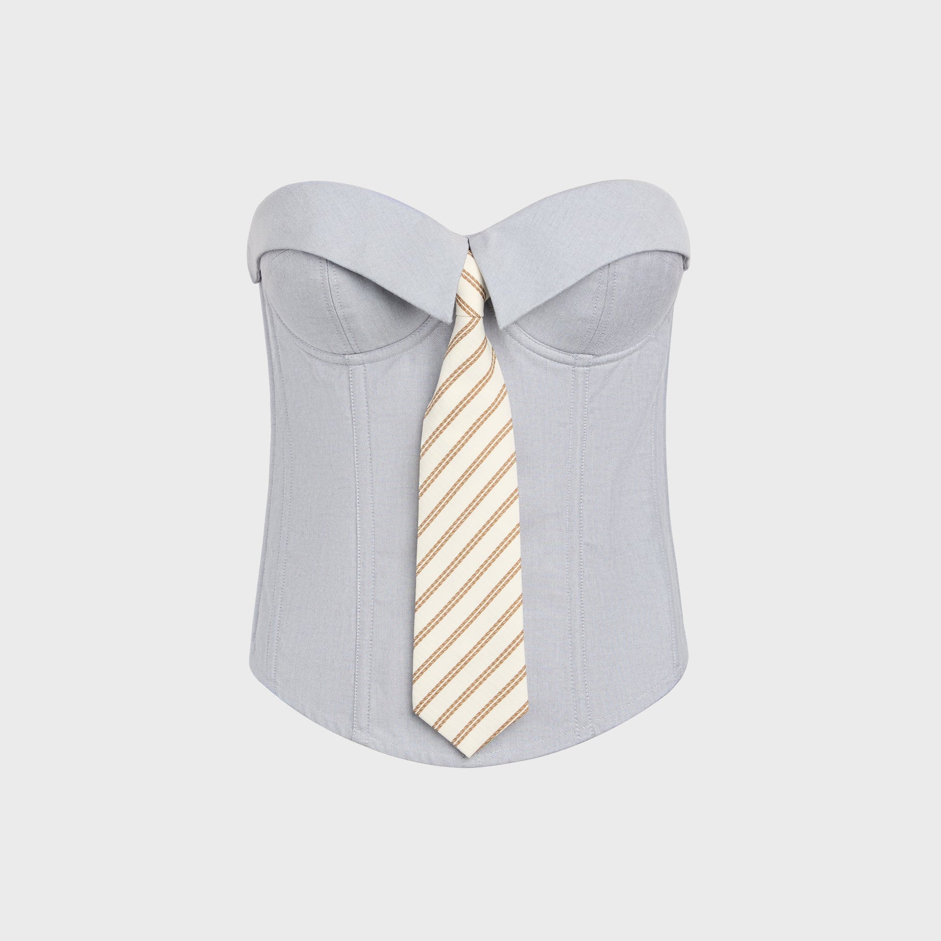 GUIZIO Chrys Oxford Corset - Grey