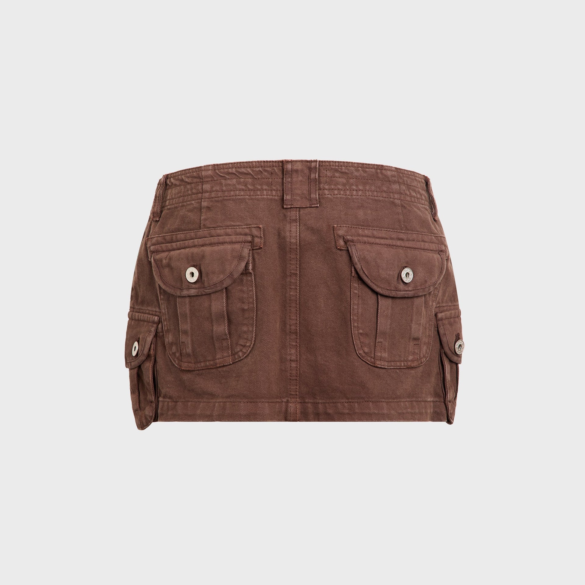 GUIZIO Anais Cargo Mini Skirt - Brown
