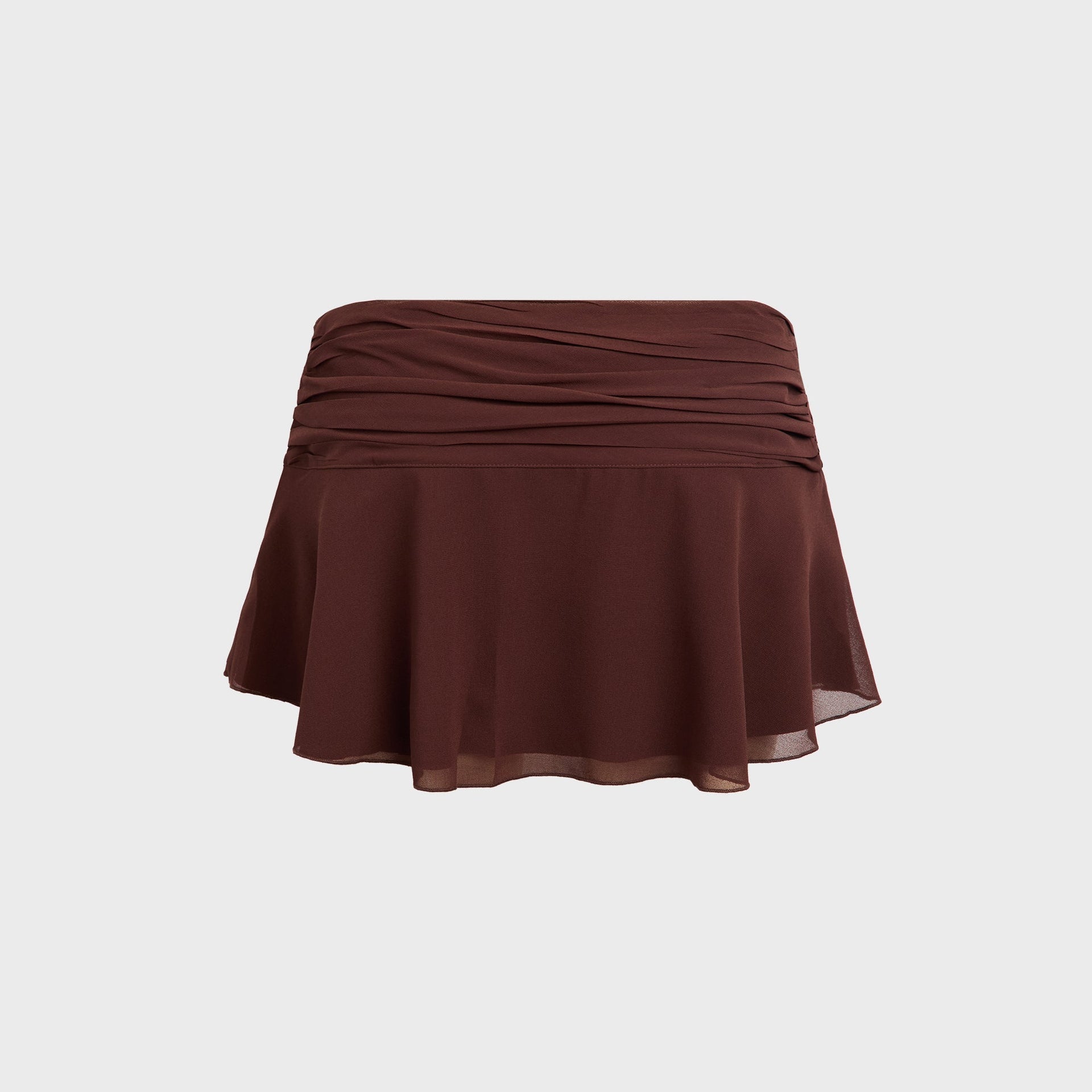 GUIZIO Eda Mini Skirt - Brown