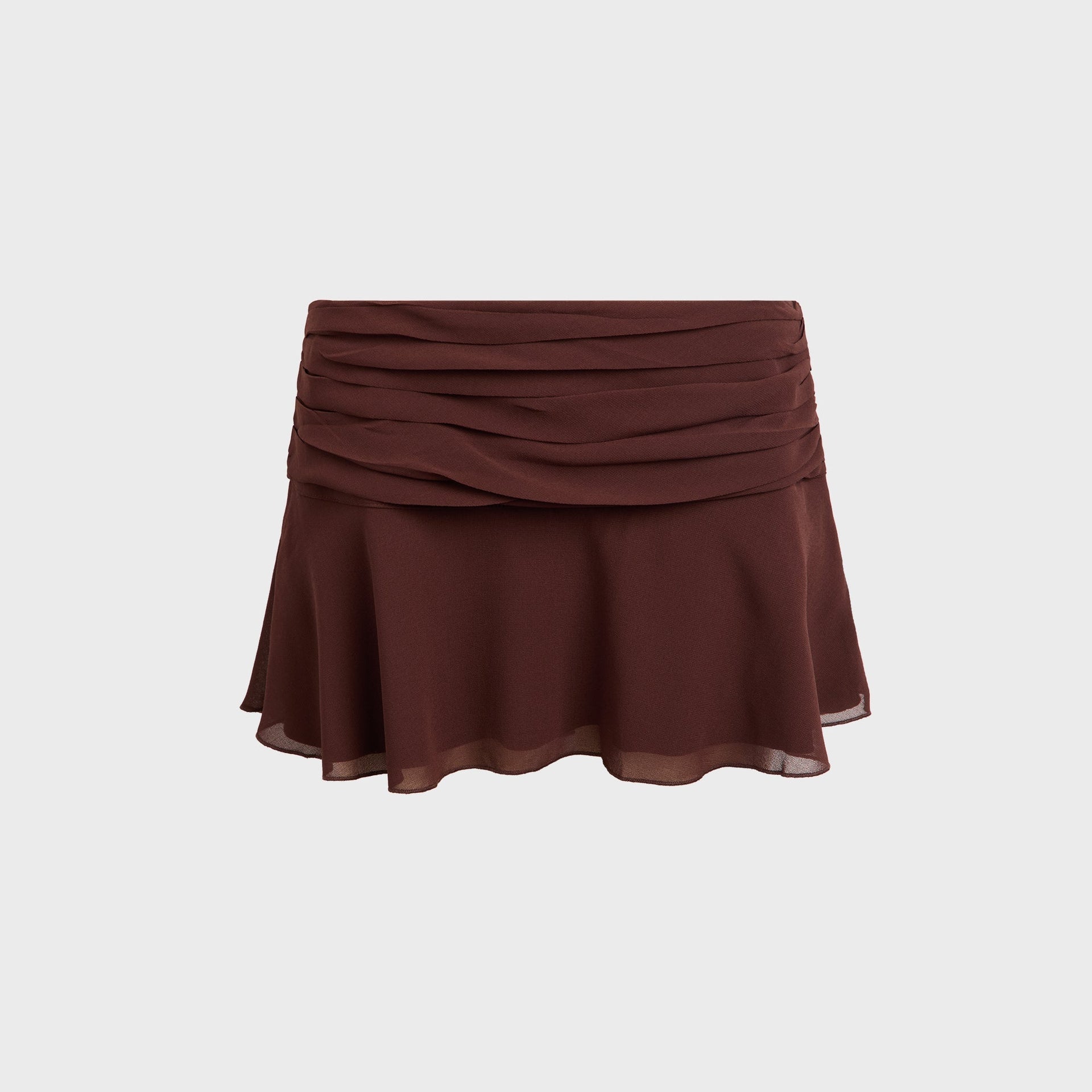 GUIZIO Eda Mini Skirt - Brown