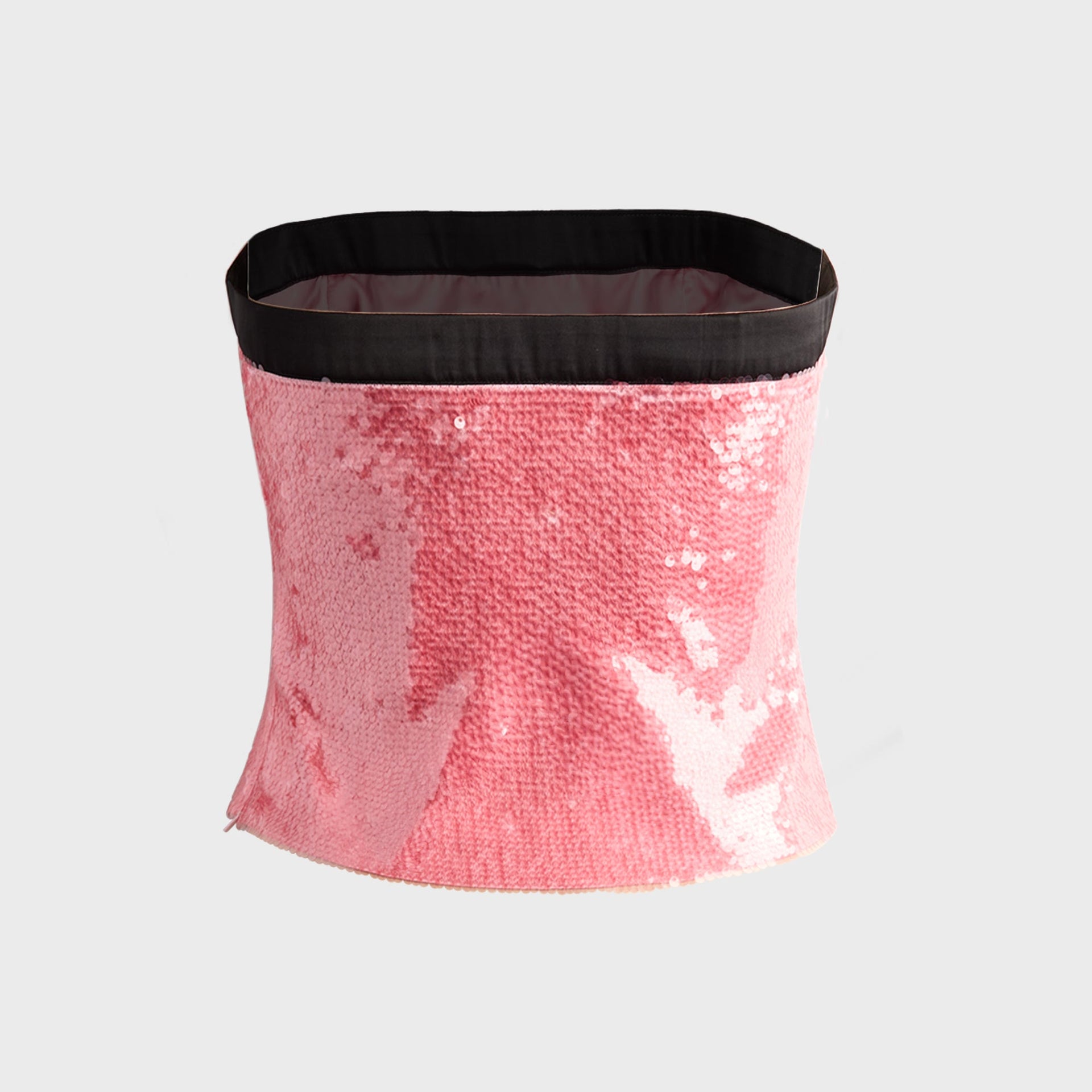 GUIZIO Chantal Sequin Tube Top in Ballet Slipper