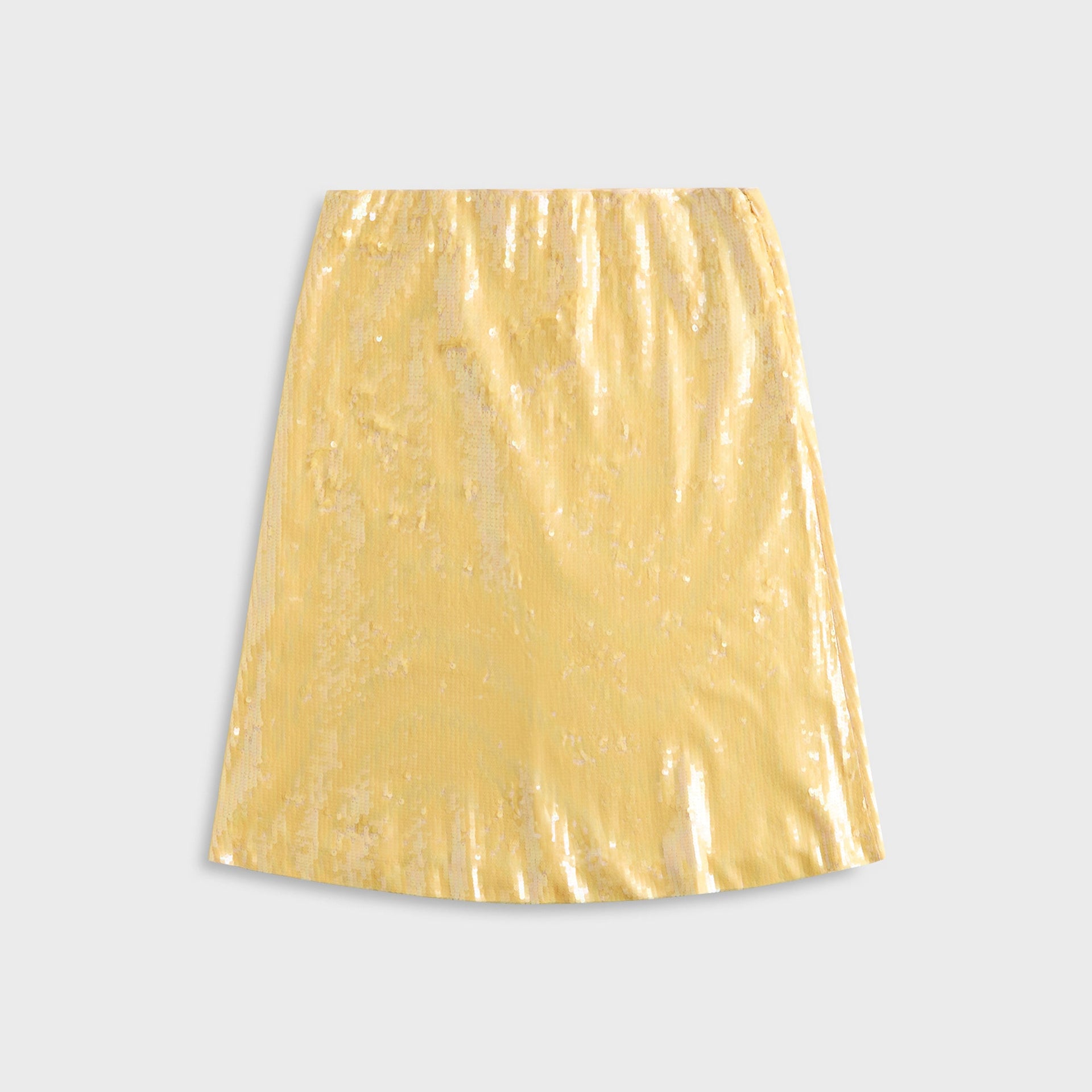 GUIZIO Isabelle Sequin Midi Skirt in Honey Butter