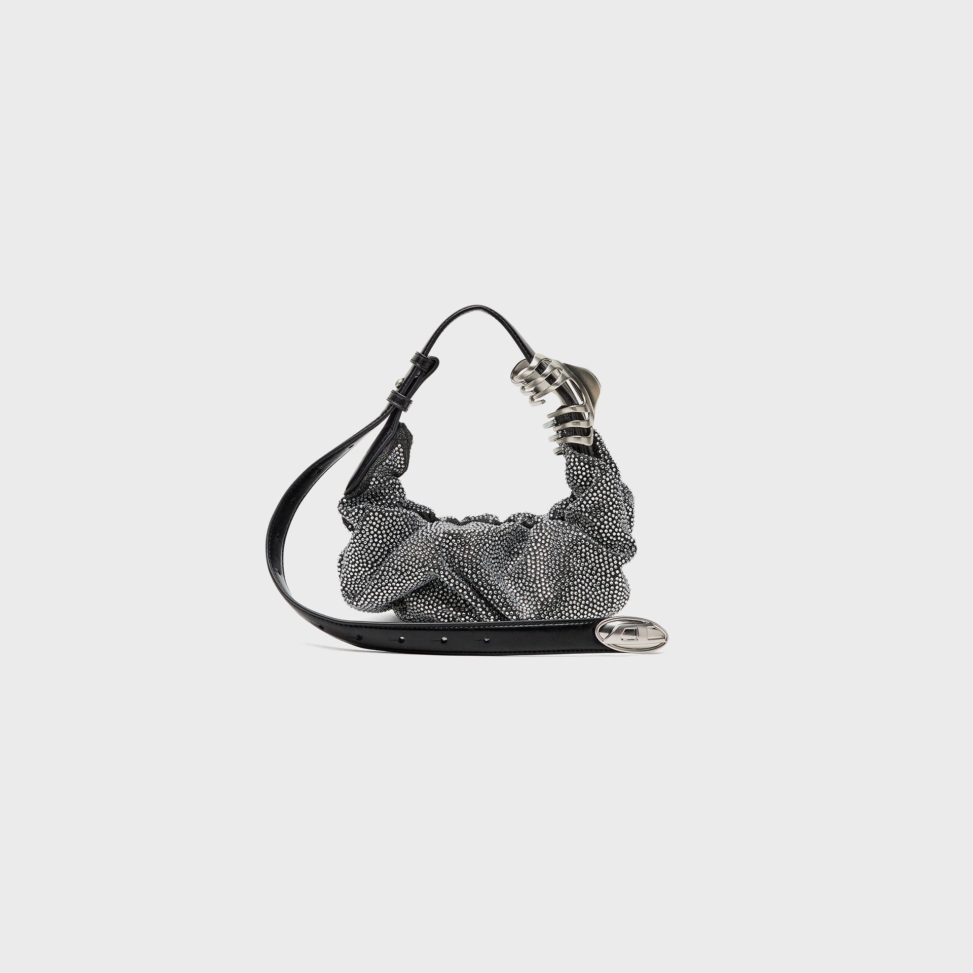 Diesel Grab D Hobo Small in Silver