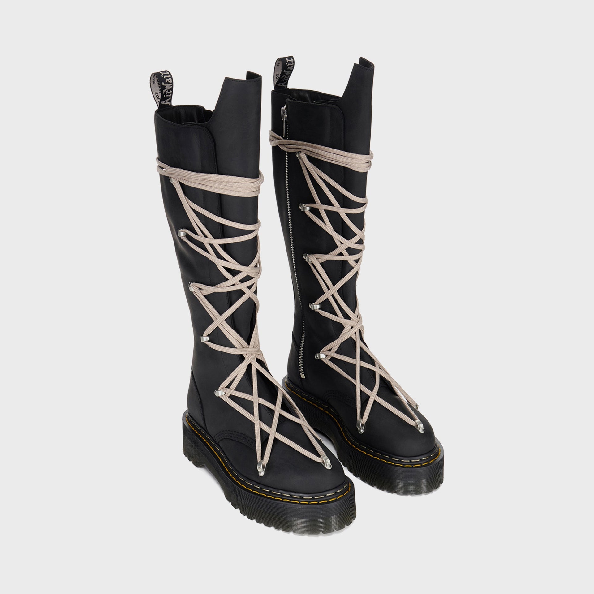 Dr. Martens x Rick Owens WMNS DRKSHDW 1B60 Quad Sole Pentalace Boot - Black