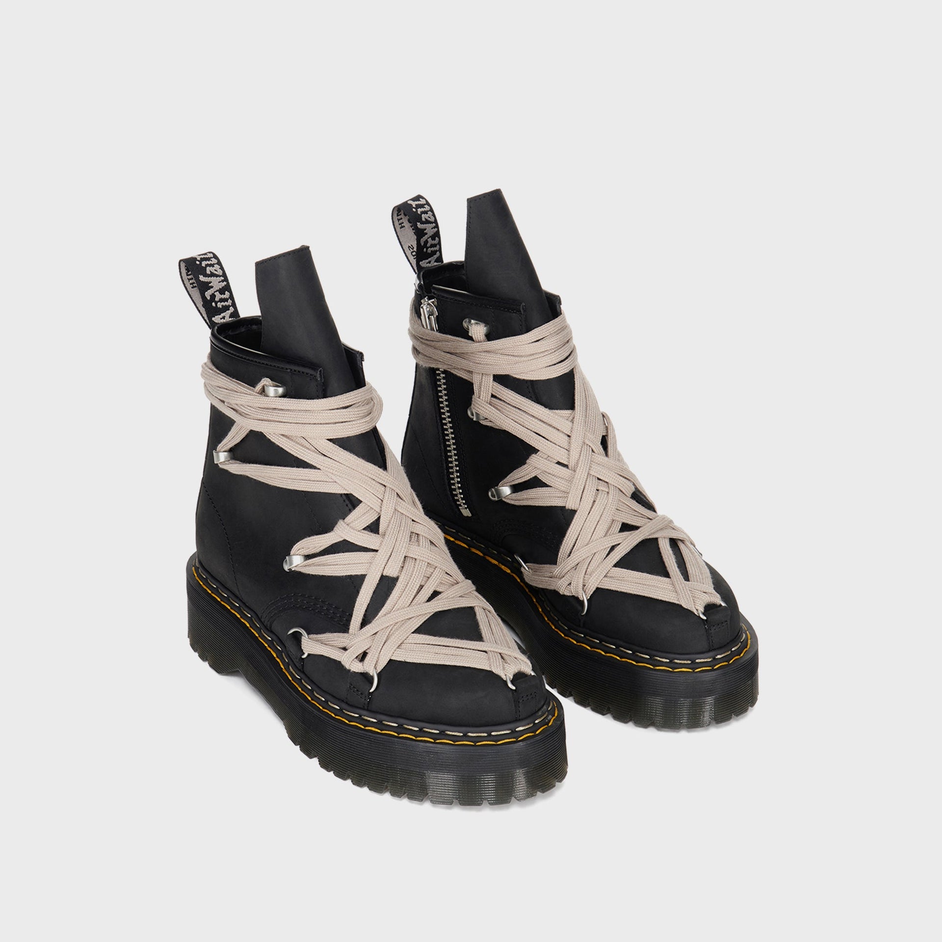 Dr. Martens x Rick Owens DRKSHDW 1460 Quad Sole Megalace® Boot - Black