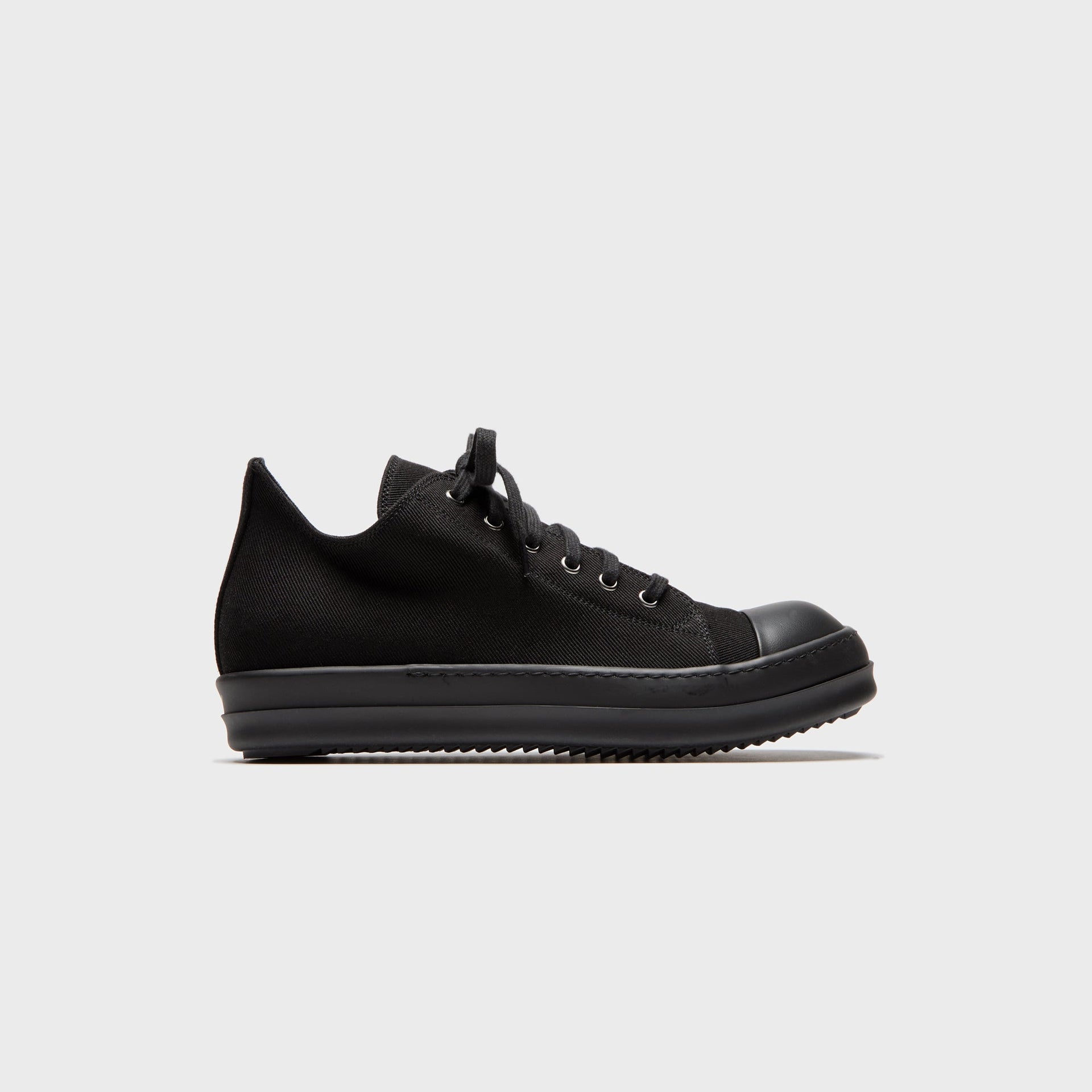 Rick Owens Concordians Low Sneaks - Denim Black / Black