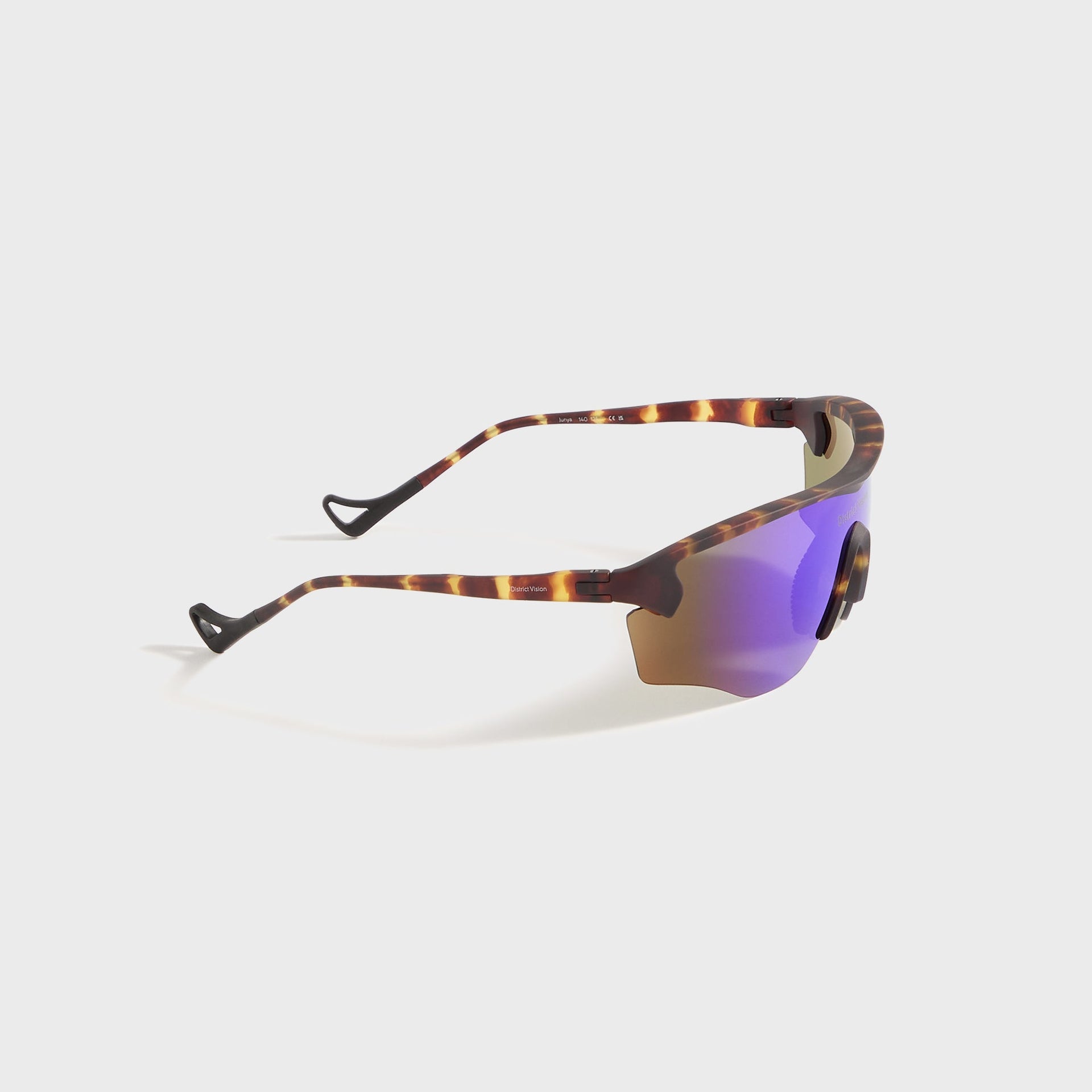District Vision Junya Racer in Tortoise / D+ Blue Mirror