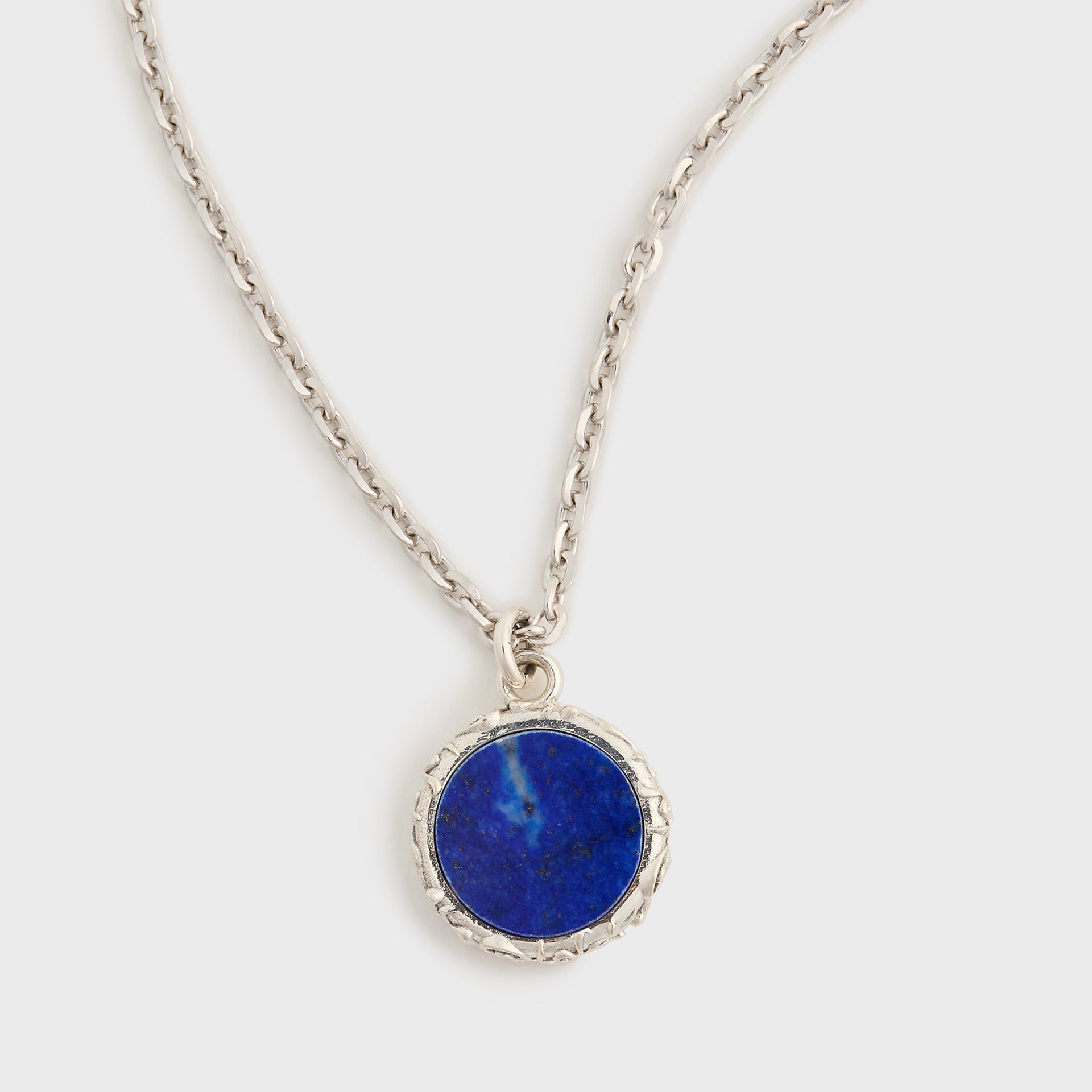 Emanuele Bicocchi Flourishing Lapis Amulet Necklace - Silver