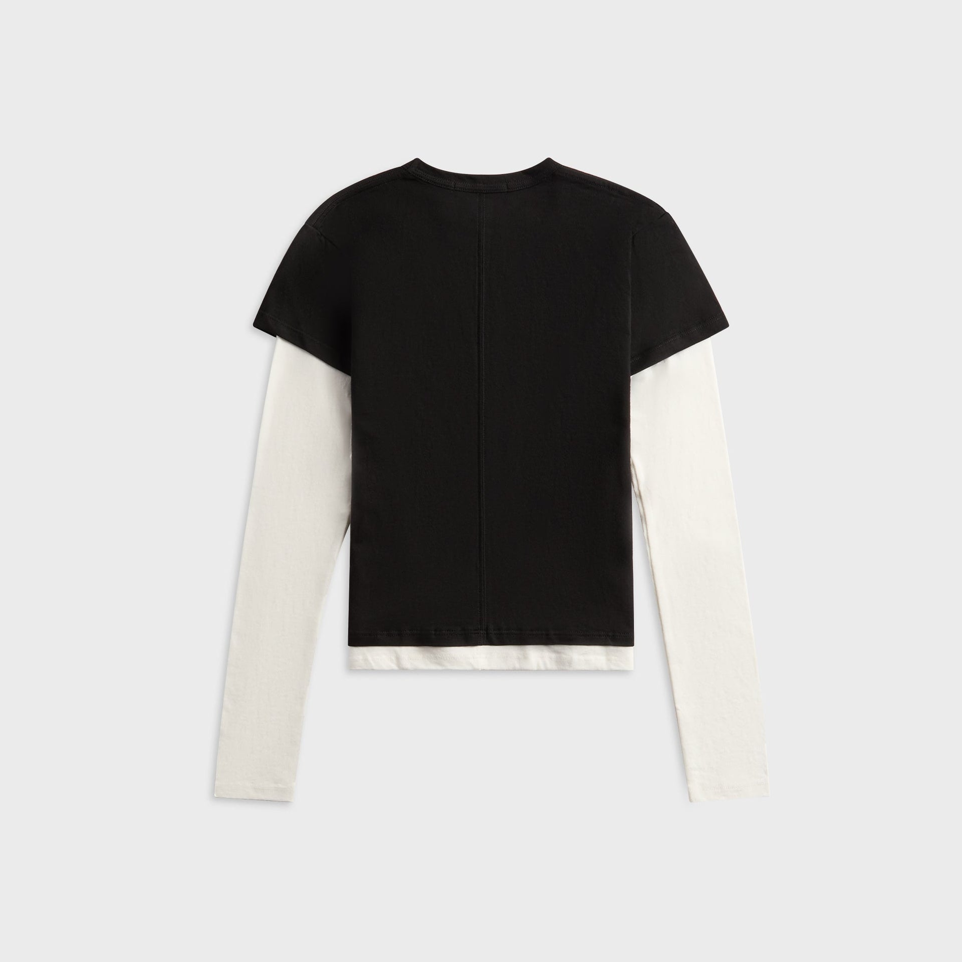 EB Denim Rory Layered Long Sleeve in Black / White