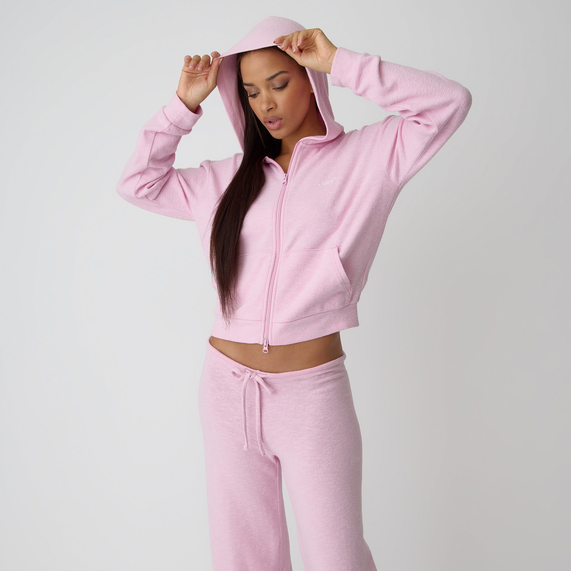 Kith Women Leary Lounge Zip Hoodie - Poppet
