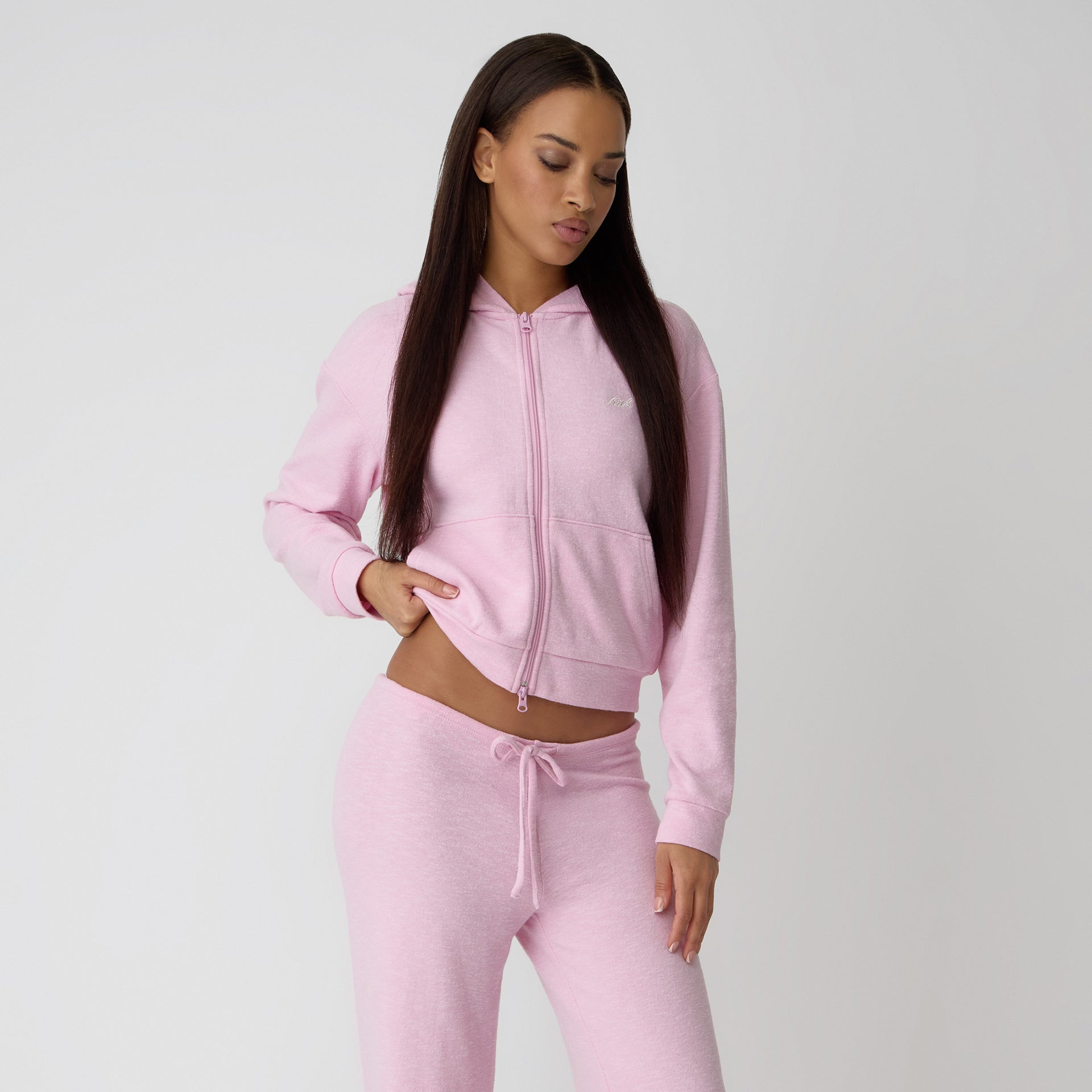 Kith Women Leary Lounge Zip Hoodie - Poppet