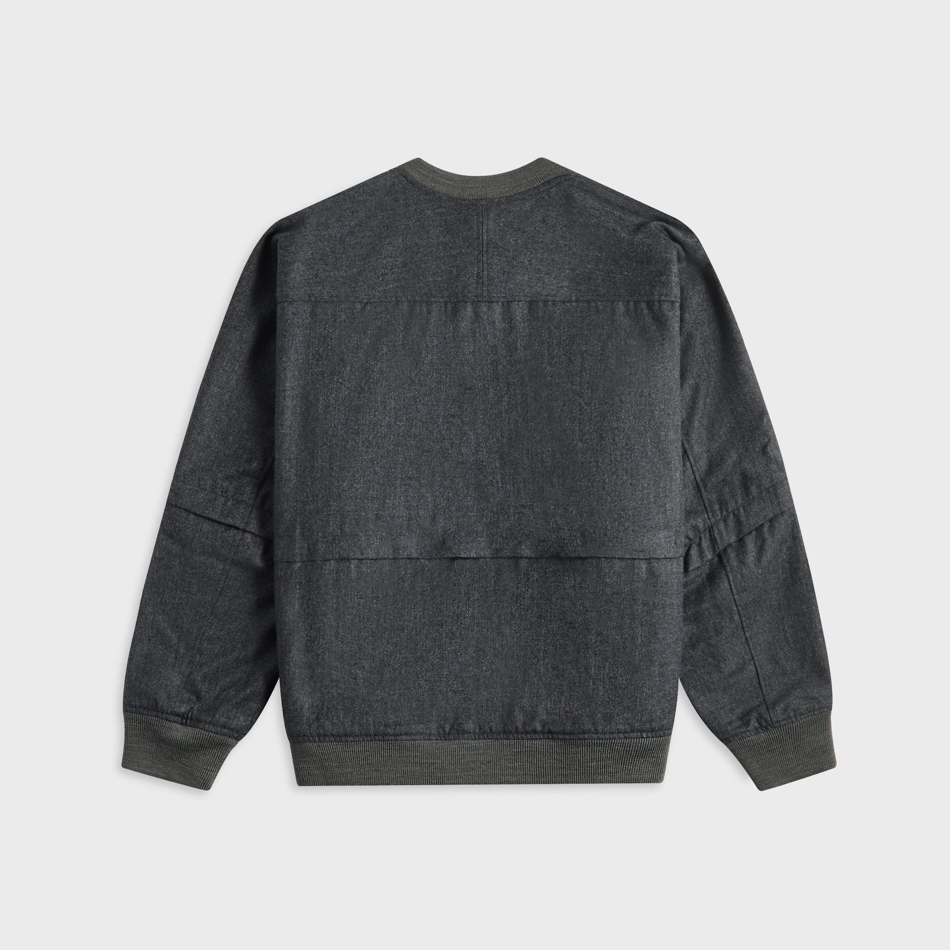 Engineered Garments Wind Pull High Count Worsted Wool Sweater - Charcoal
