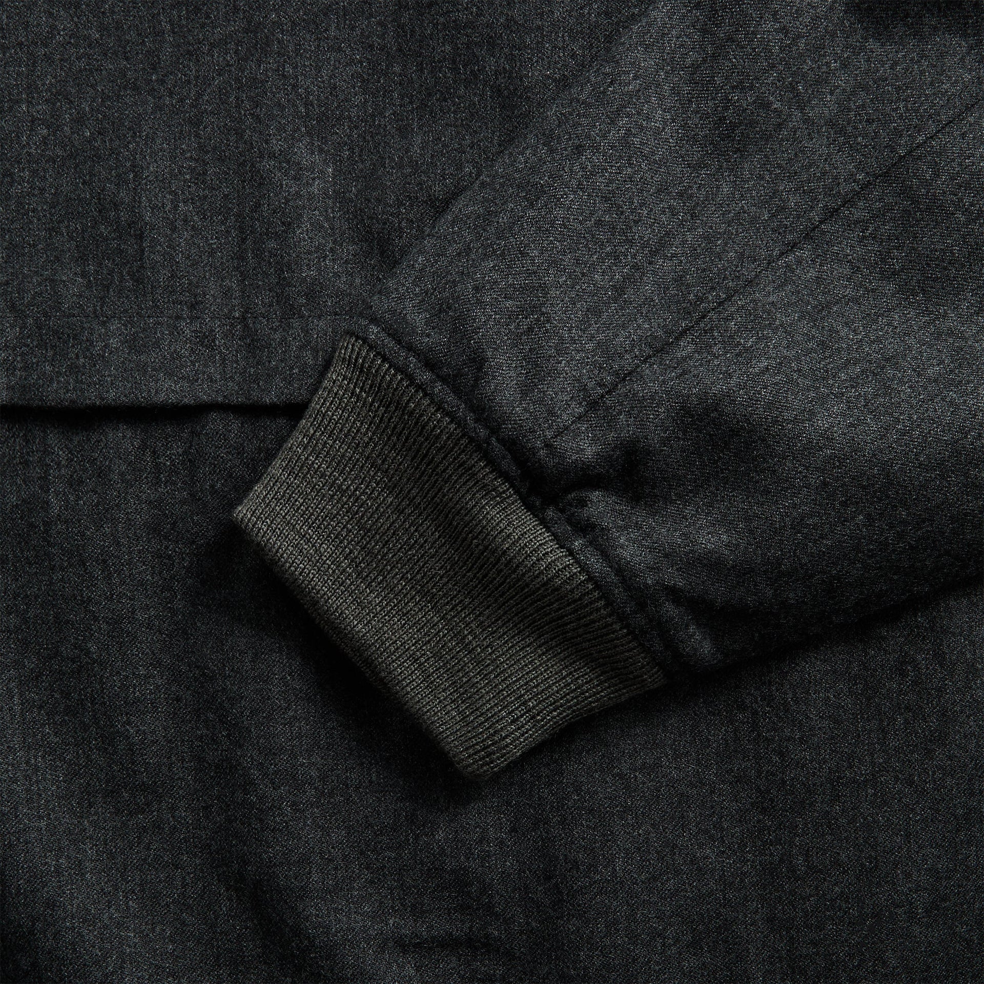 Engineered Garments Wind Pull High Count Worsted Wool Sweater - Charcoal
