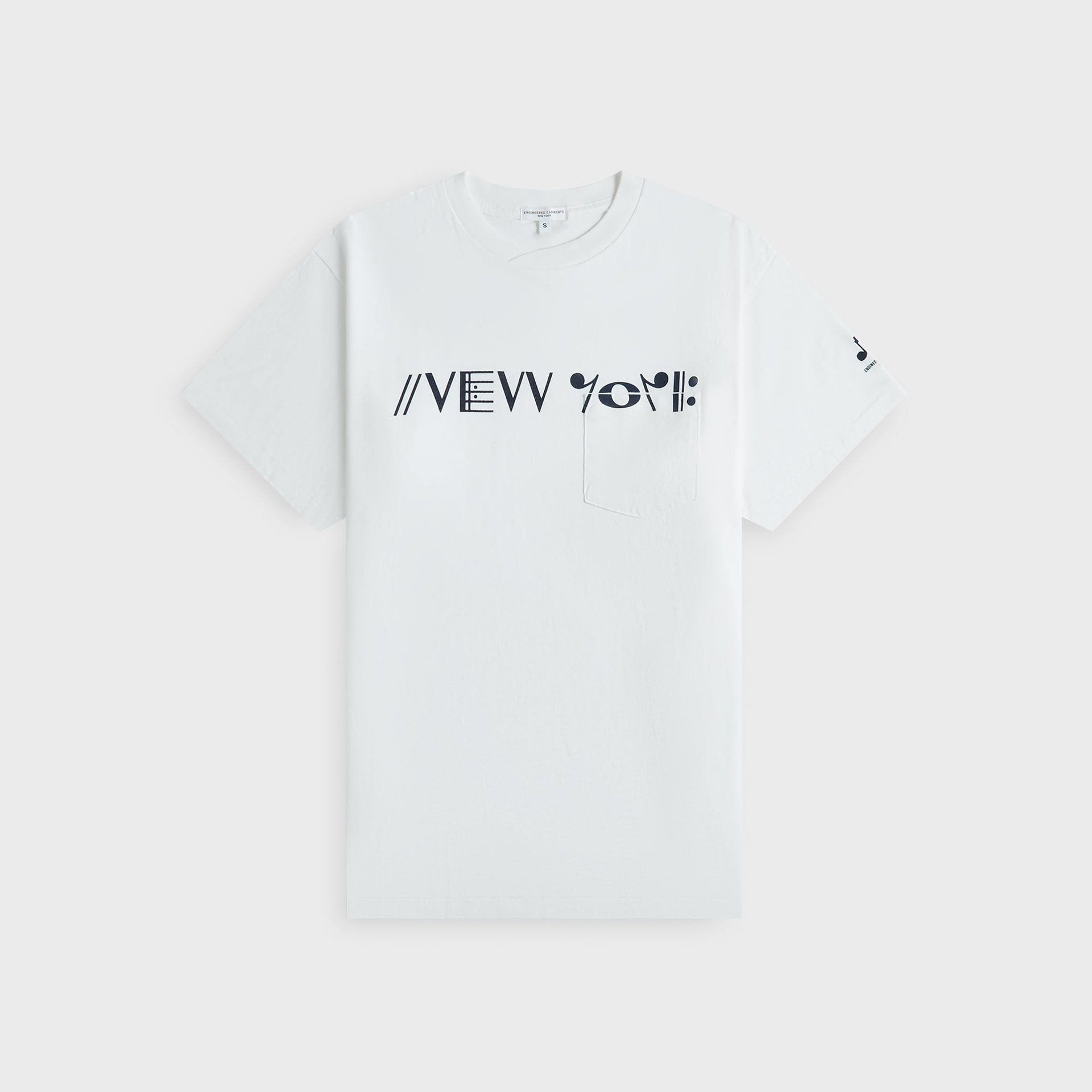 Engineered Garments Printed Cross Crewneck Tee - White