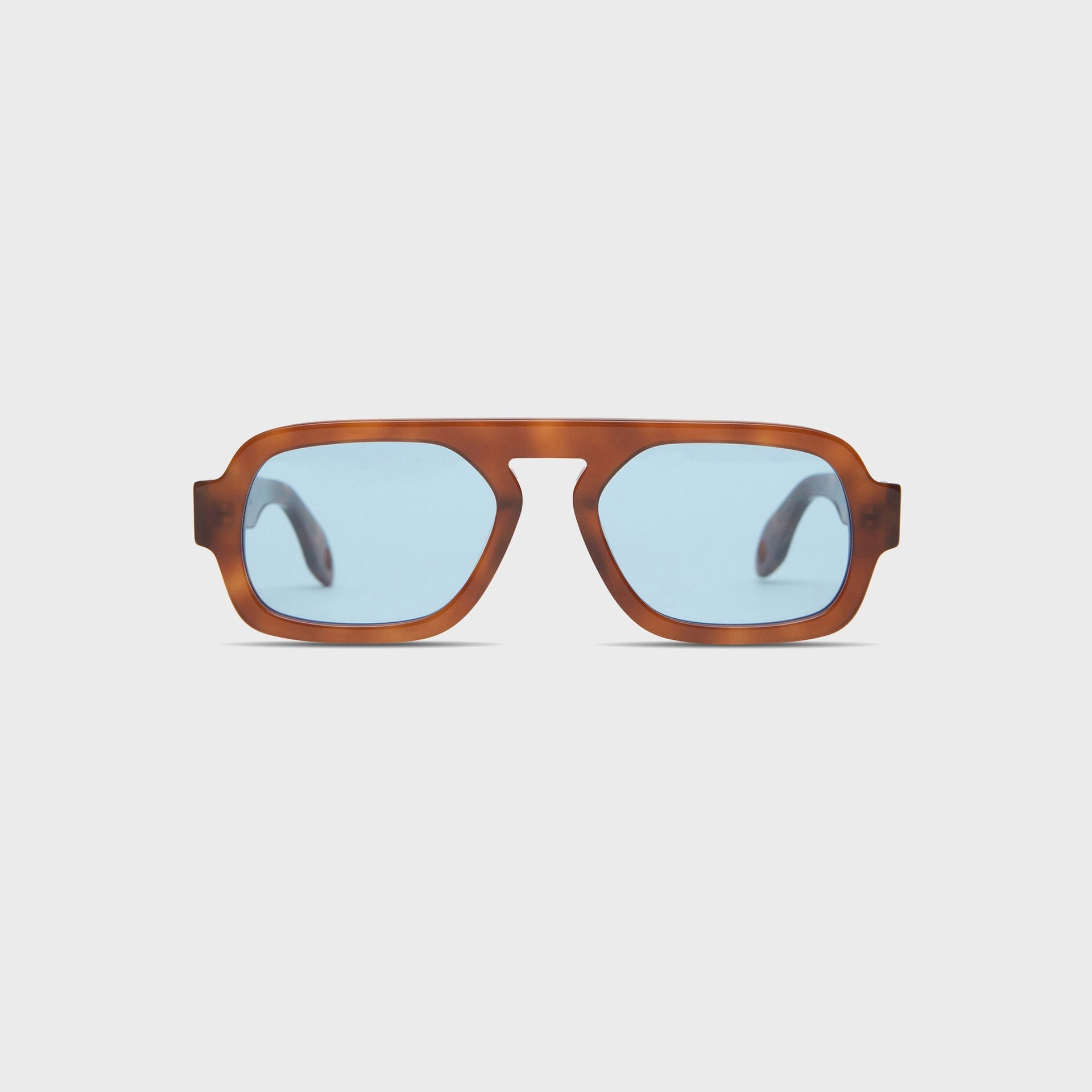 Elisa Johnson Jane Mini in Light Brown / Blue Lens
