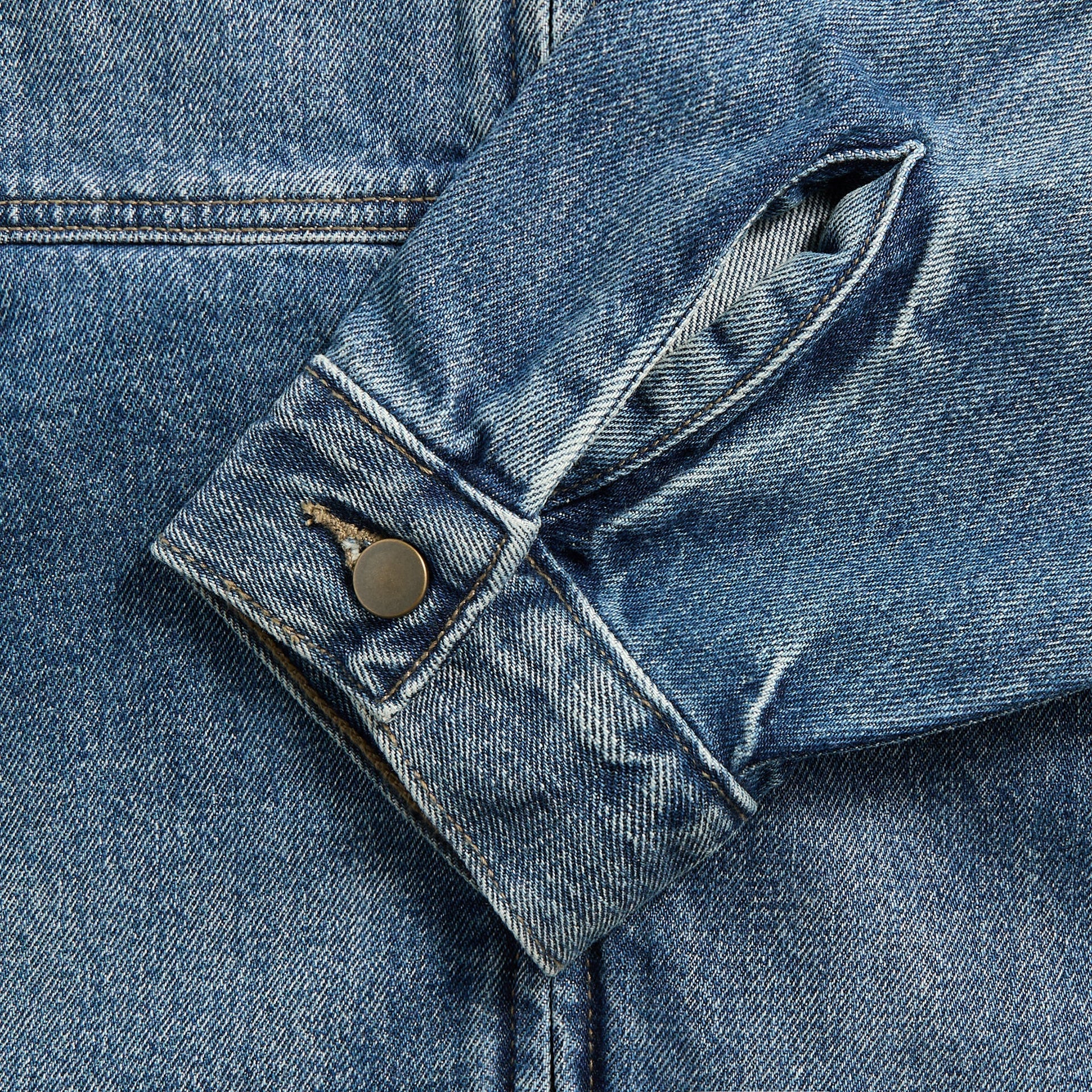 Essentials Denim Trucker Jacket in Classic Blue