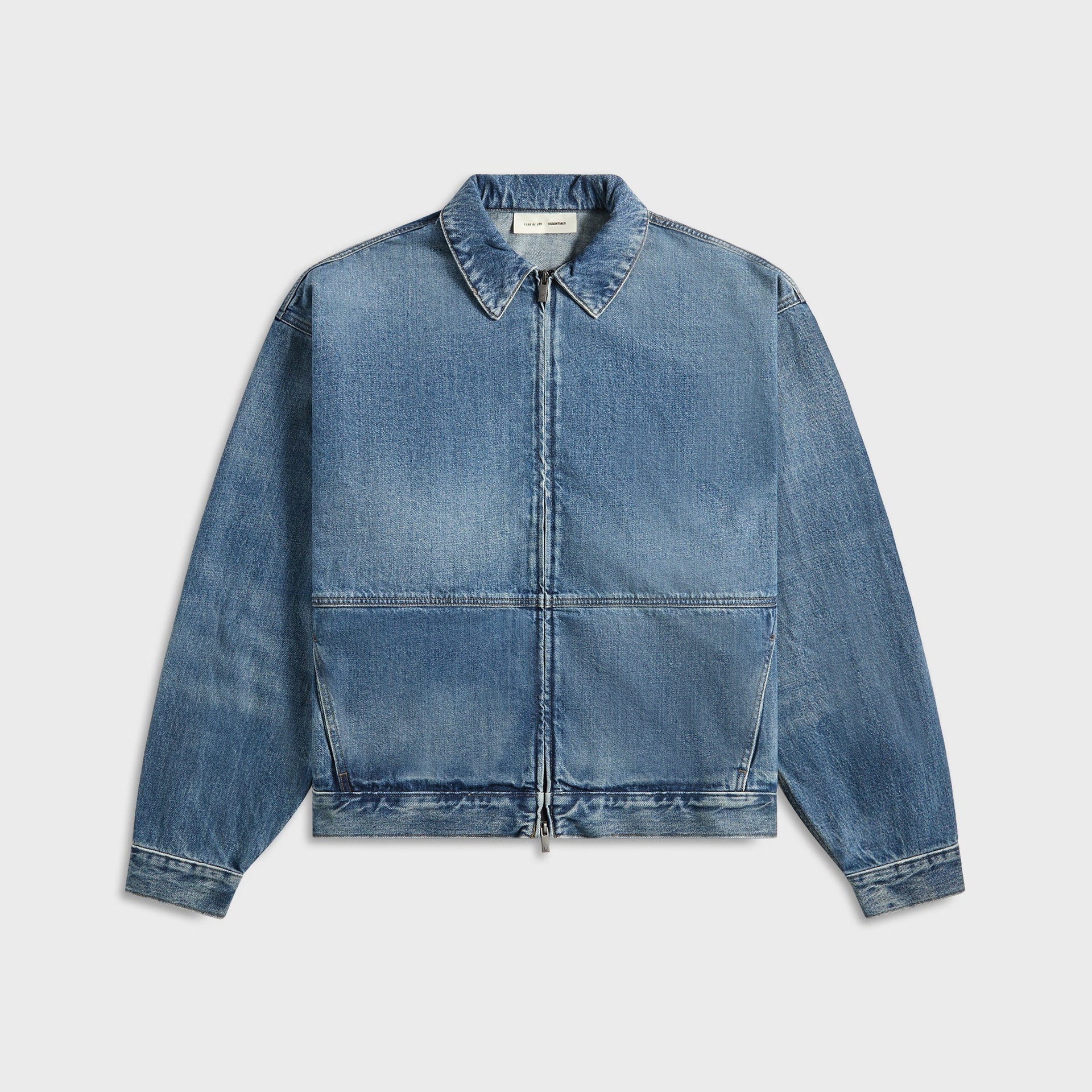 Essentials Denim Trucker Jacket in Classic Blue