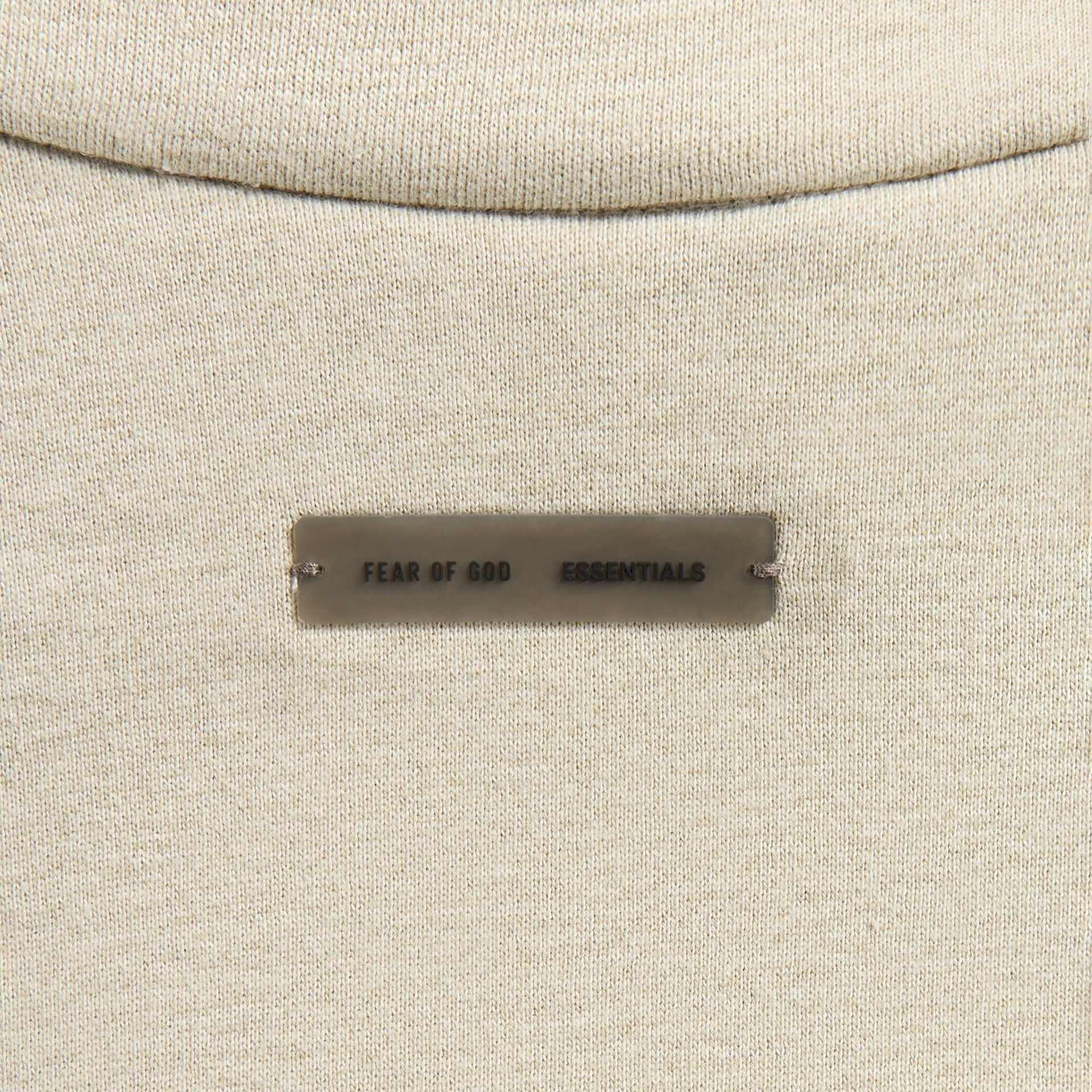 Essentials Modern Fit Fleece Track Jacket in Heather Stone / Cloud White