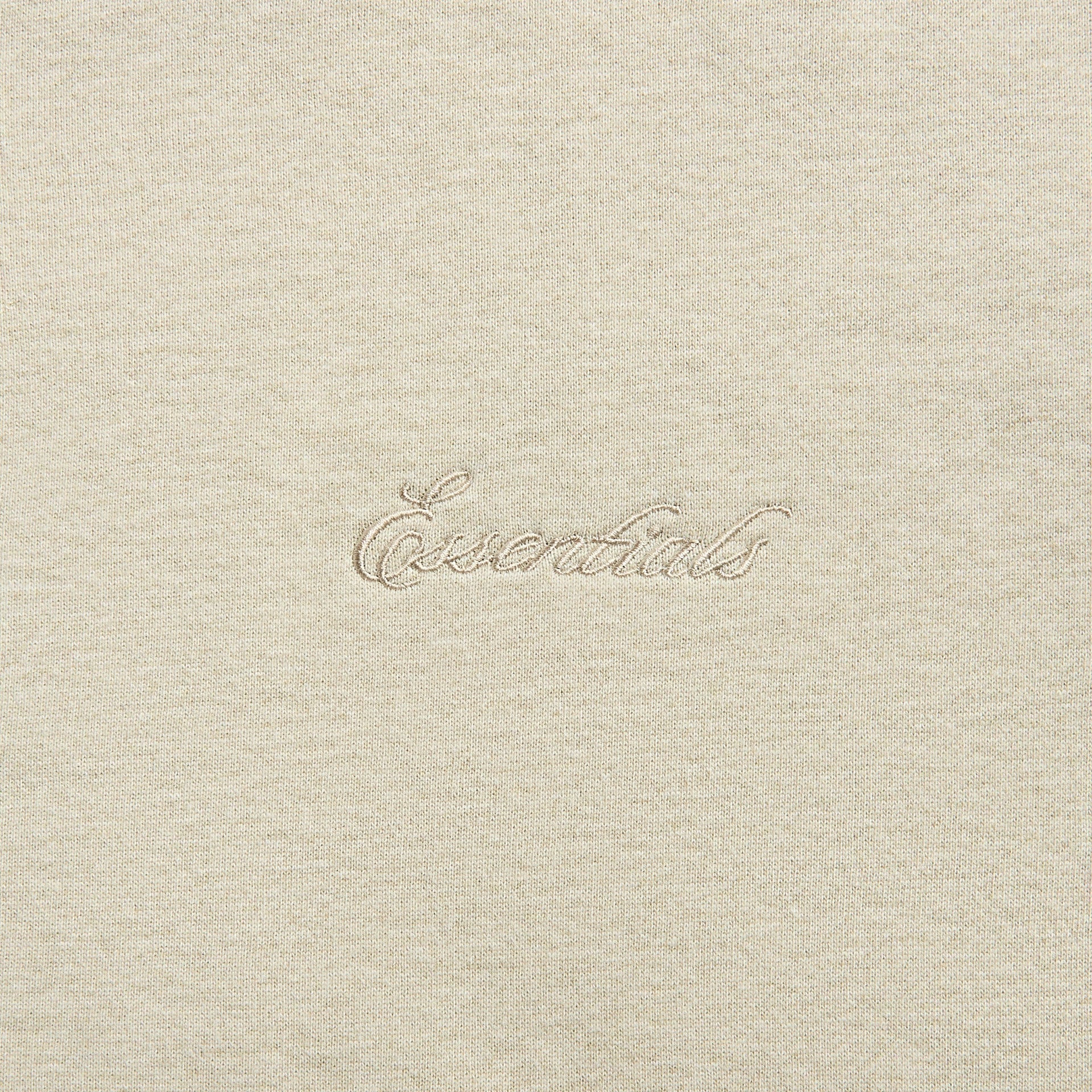 Essentials Modern Fit Fleece Track Jacket in Heather Stone / Cloud White