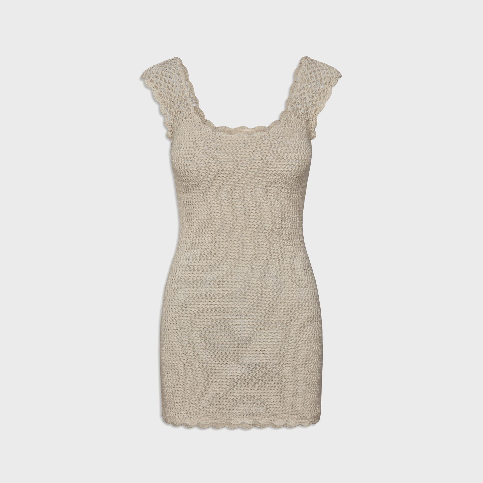 Frankies Bikinis Kai Crochet Mini Dress - San Dollar