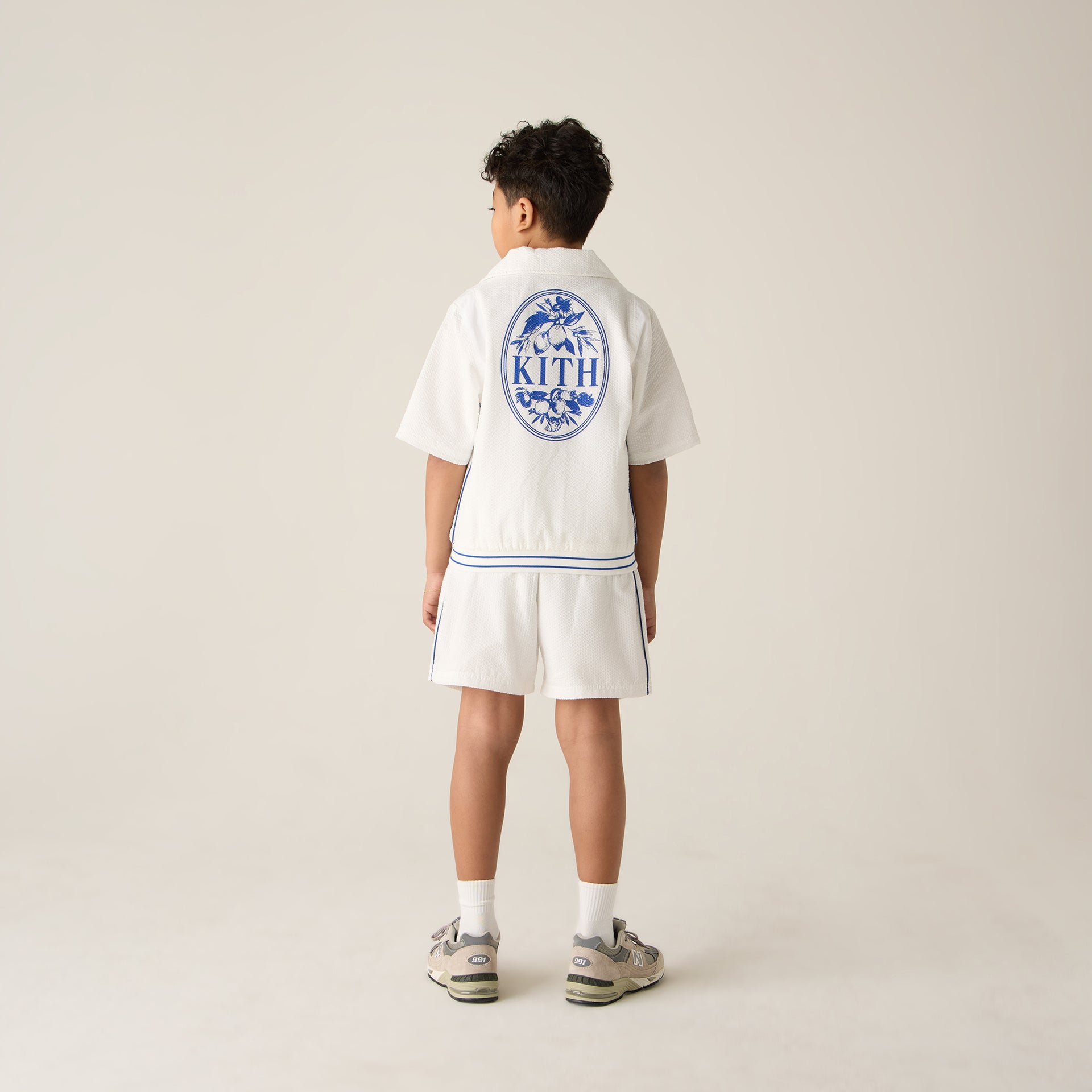 Kith Kids Seersucker Landon Souvenir Shirt - Silk