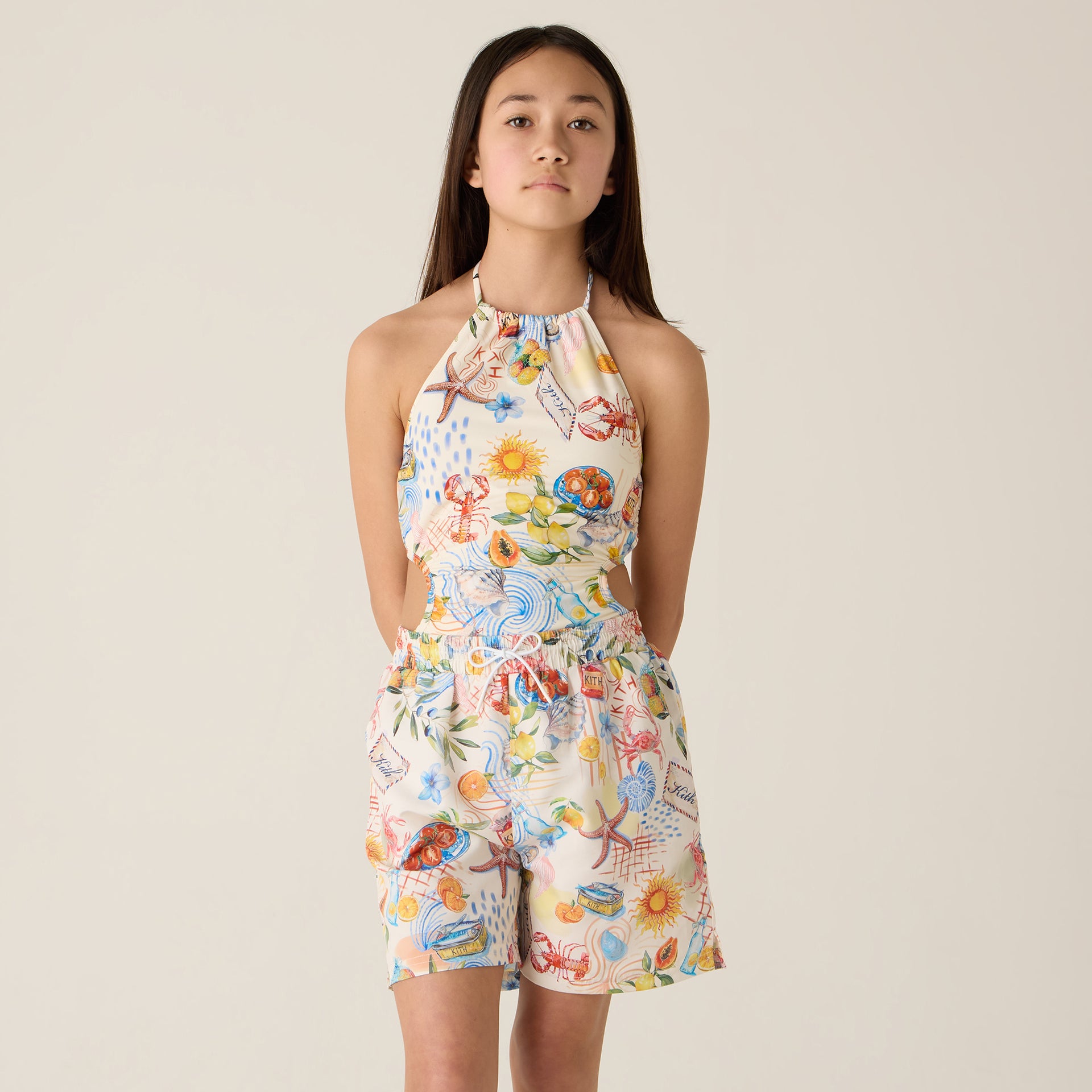 Kith Kids Summer Picnic Maya One-Piece Swim Suit - Sandrift