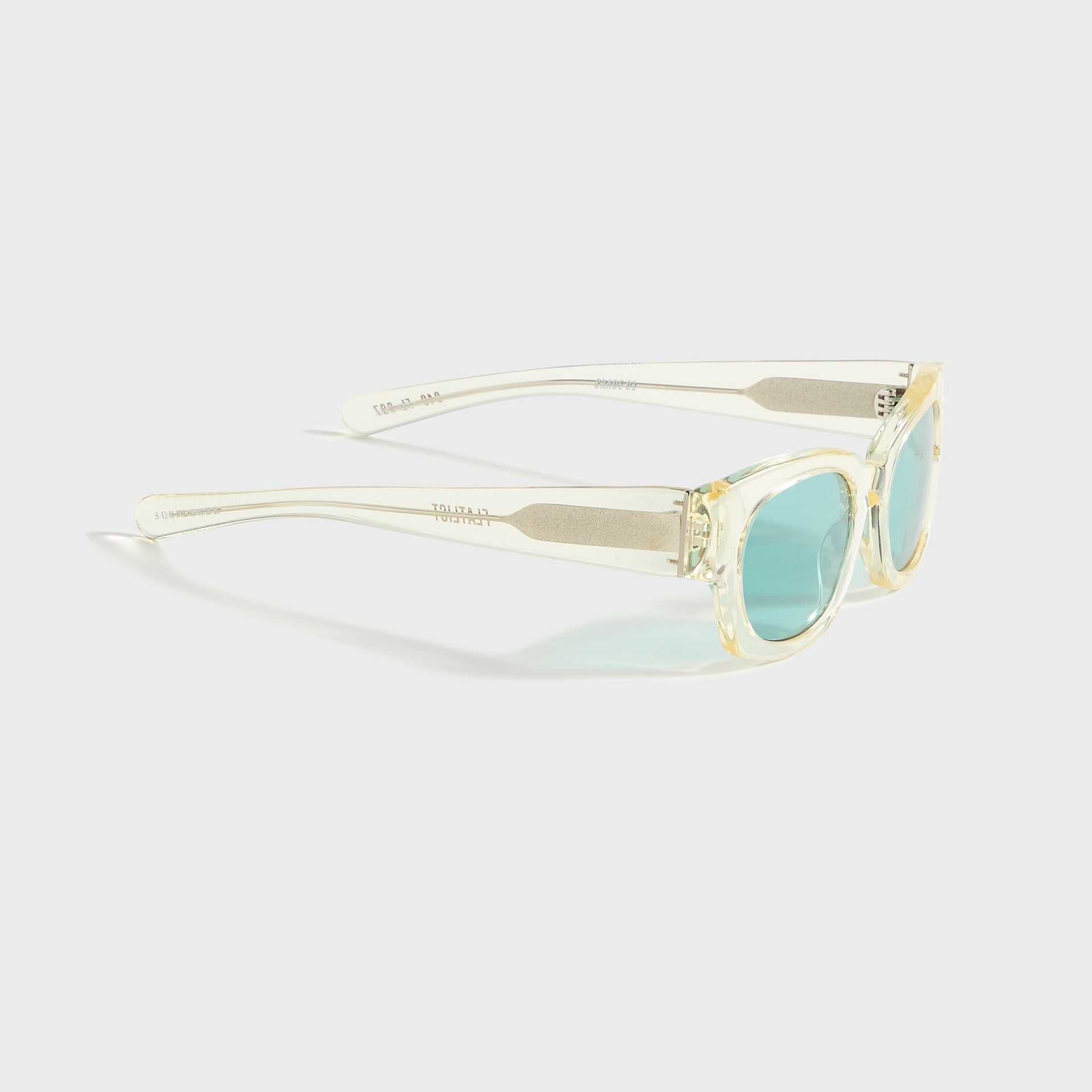 Flatlist Shade 01 in Crystal Yellow / Solid Teal Lens
