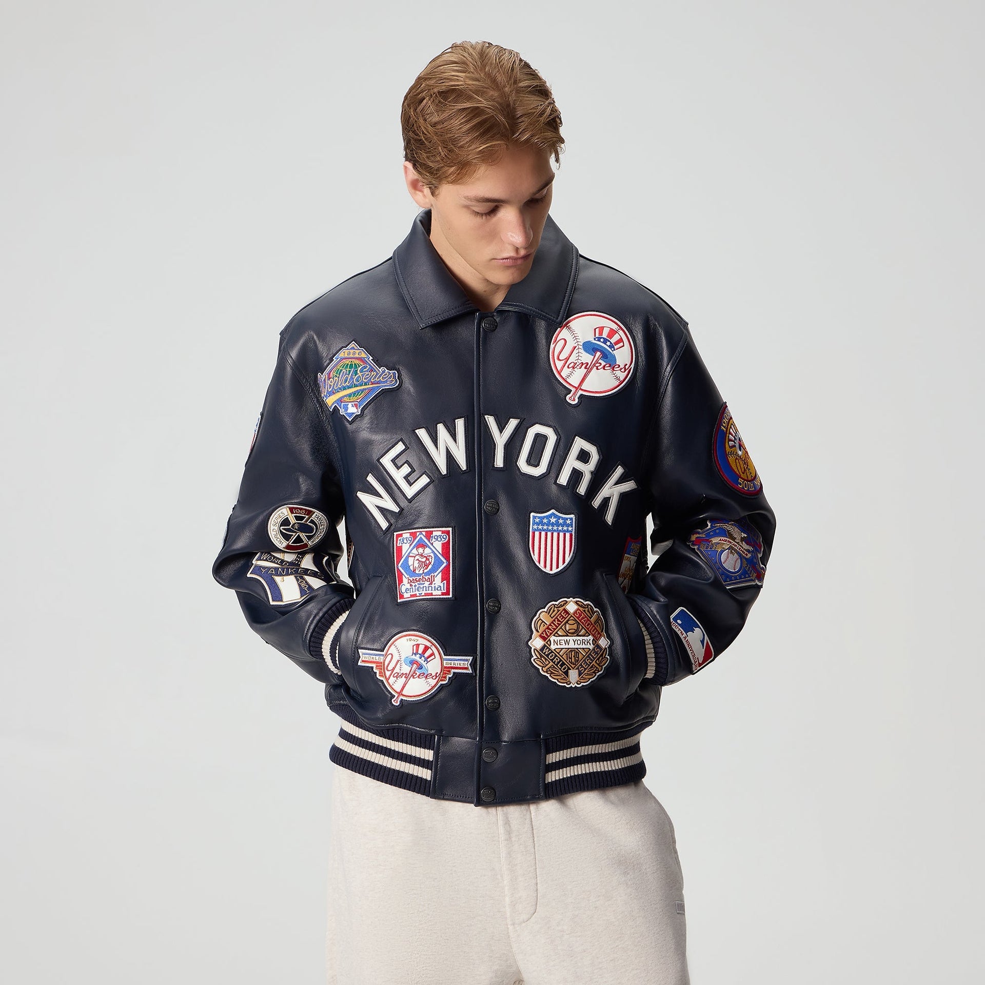 Kith & AVIREX for the New York Yankees Leather Jacket - Nocturnal