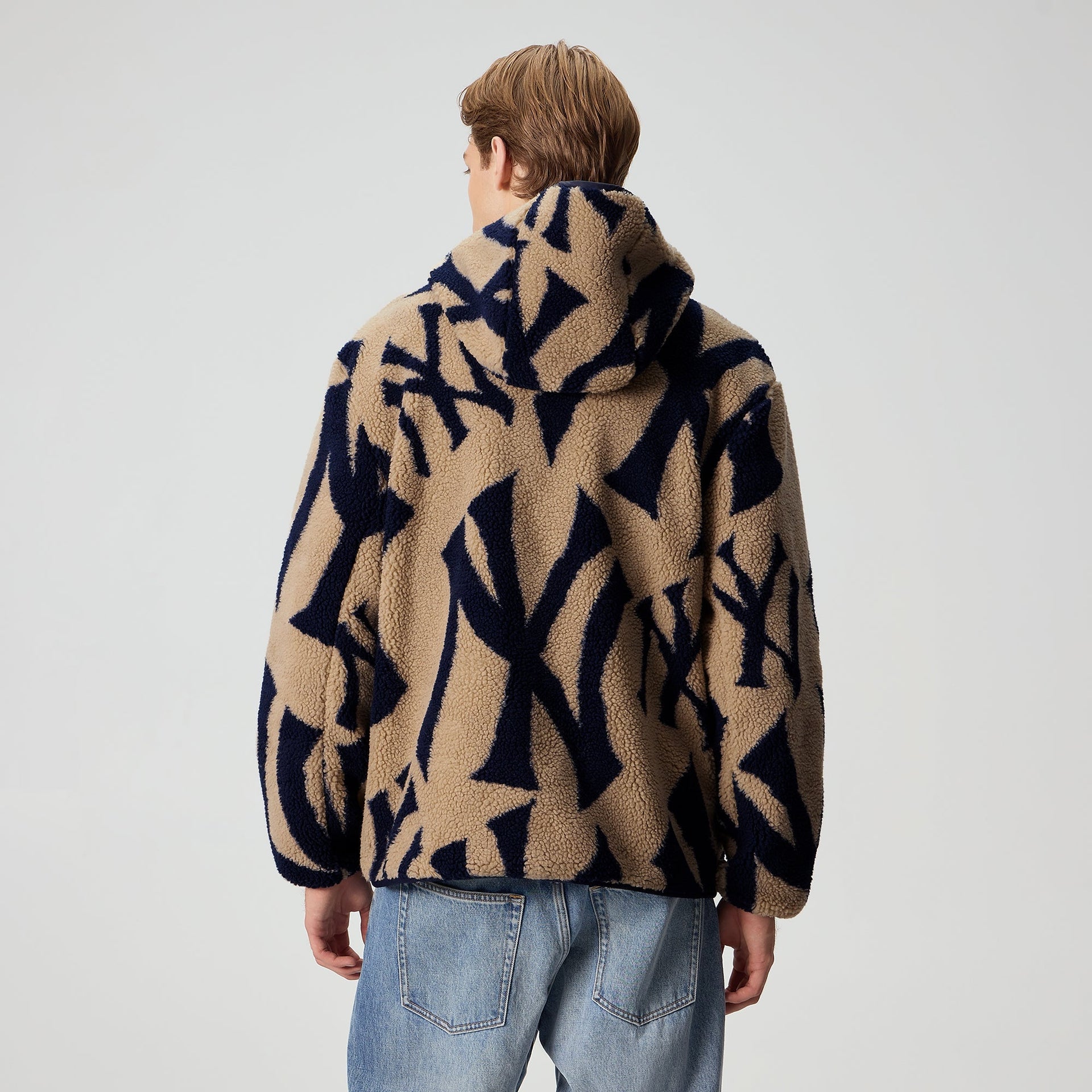 Kith for the New York Yankees Hooded Pinehurst Sherpa Jacket - Canvas