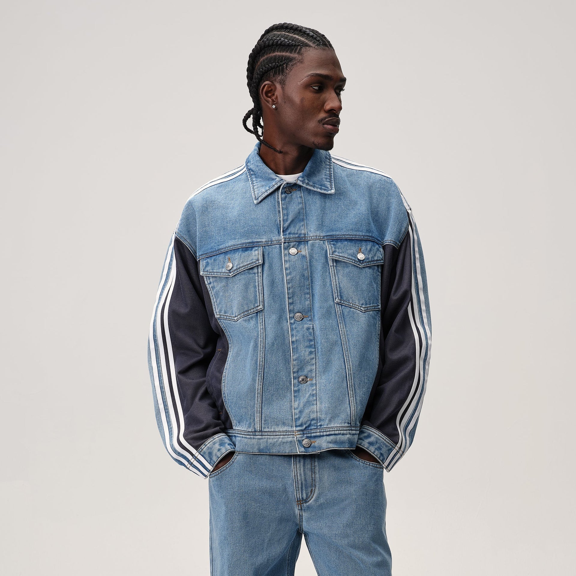 Kith for adidas Football Denim Jacket - Blue