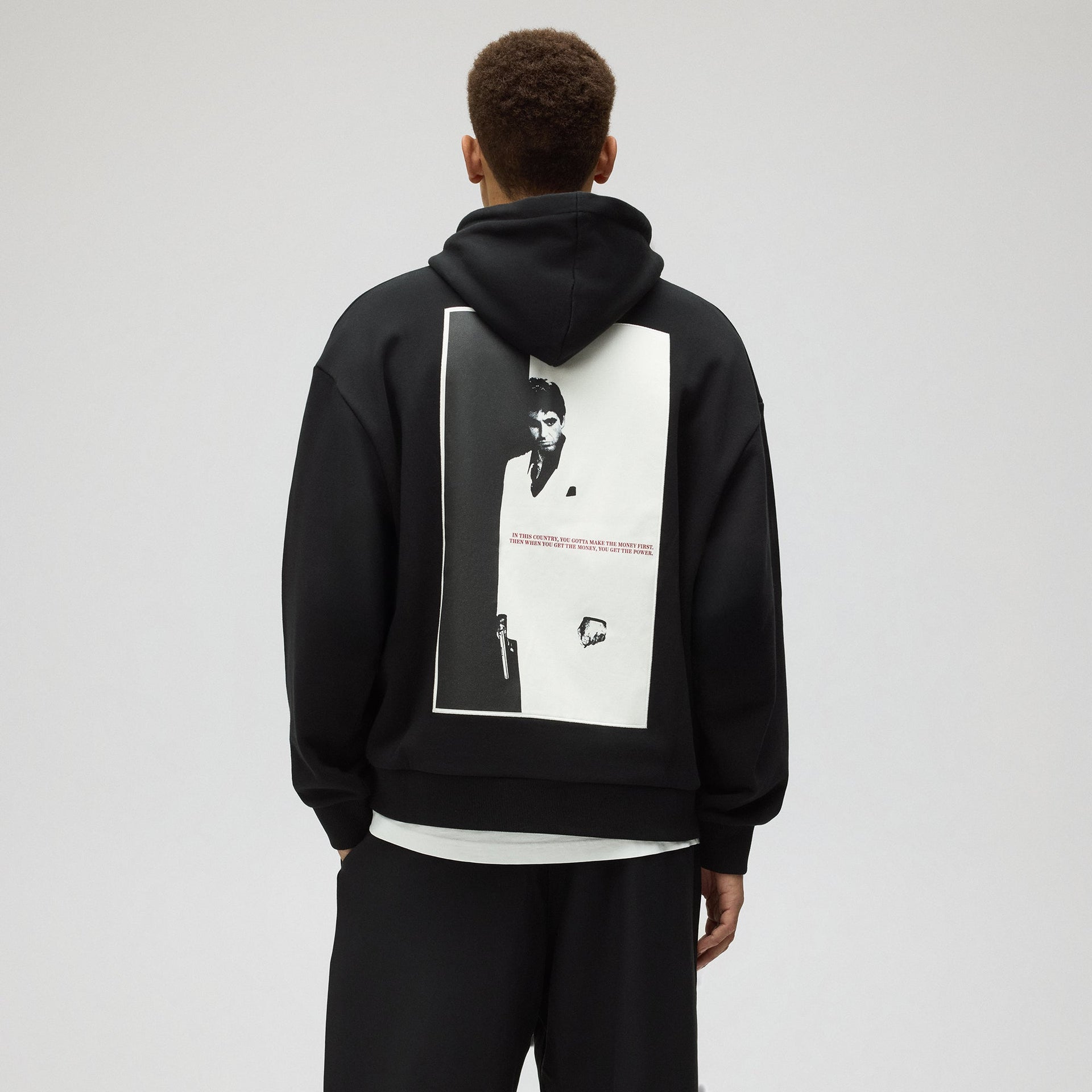 Kith for Scarface Tony Applique Nelson Hoodie - Black