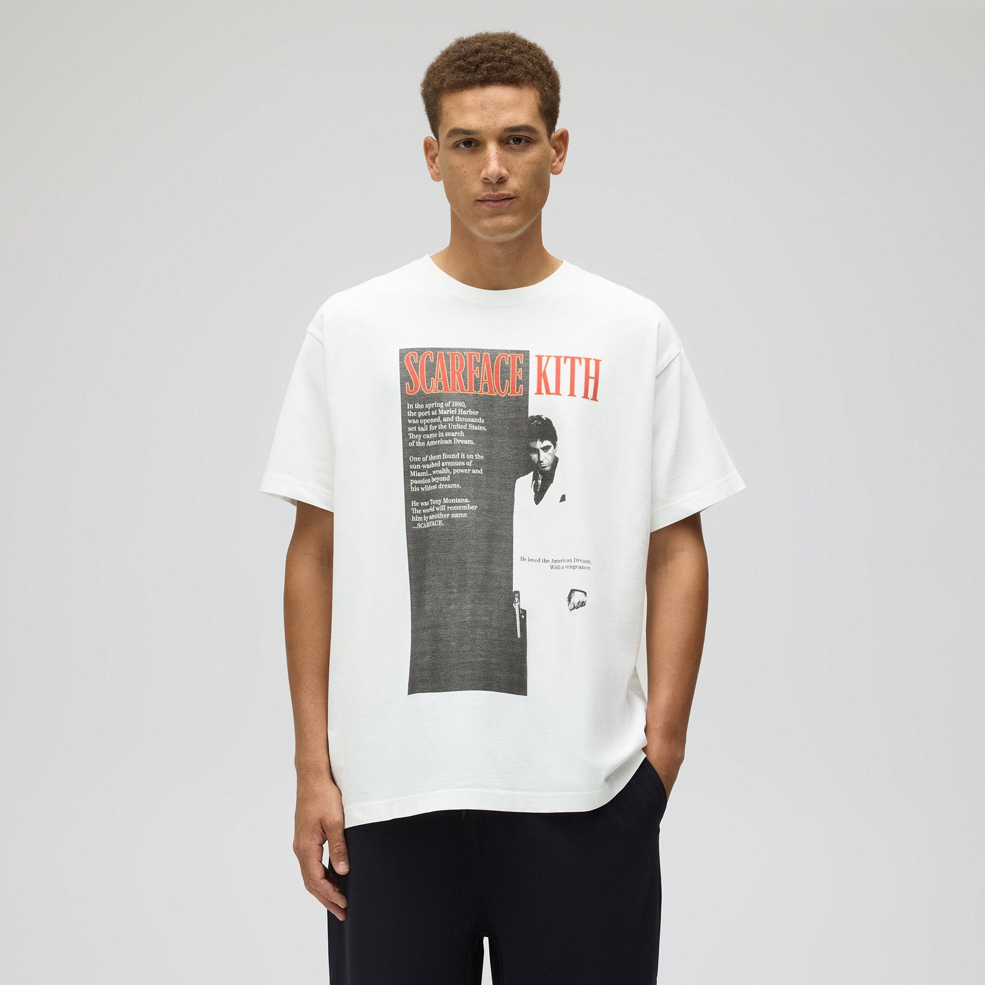 Kith for Scarface Film Poster Vintage Tee - White
