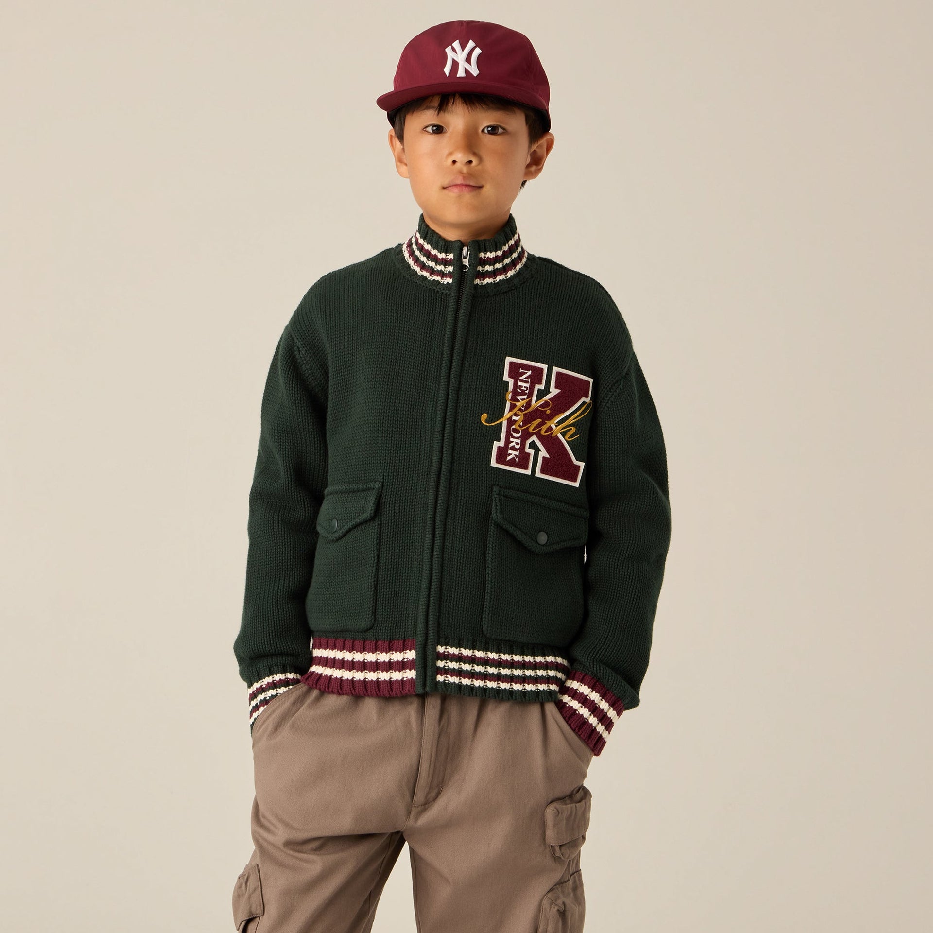 Kith Kids Varsity Coaches Wyona Sweater - Stadium