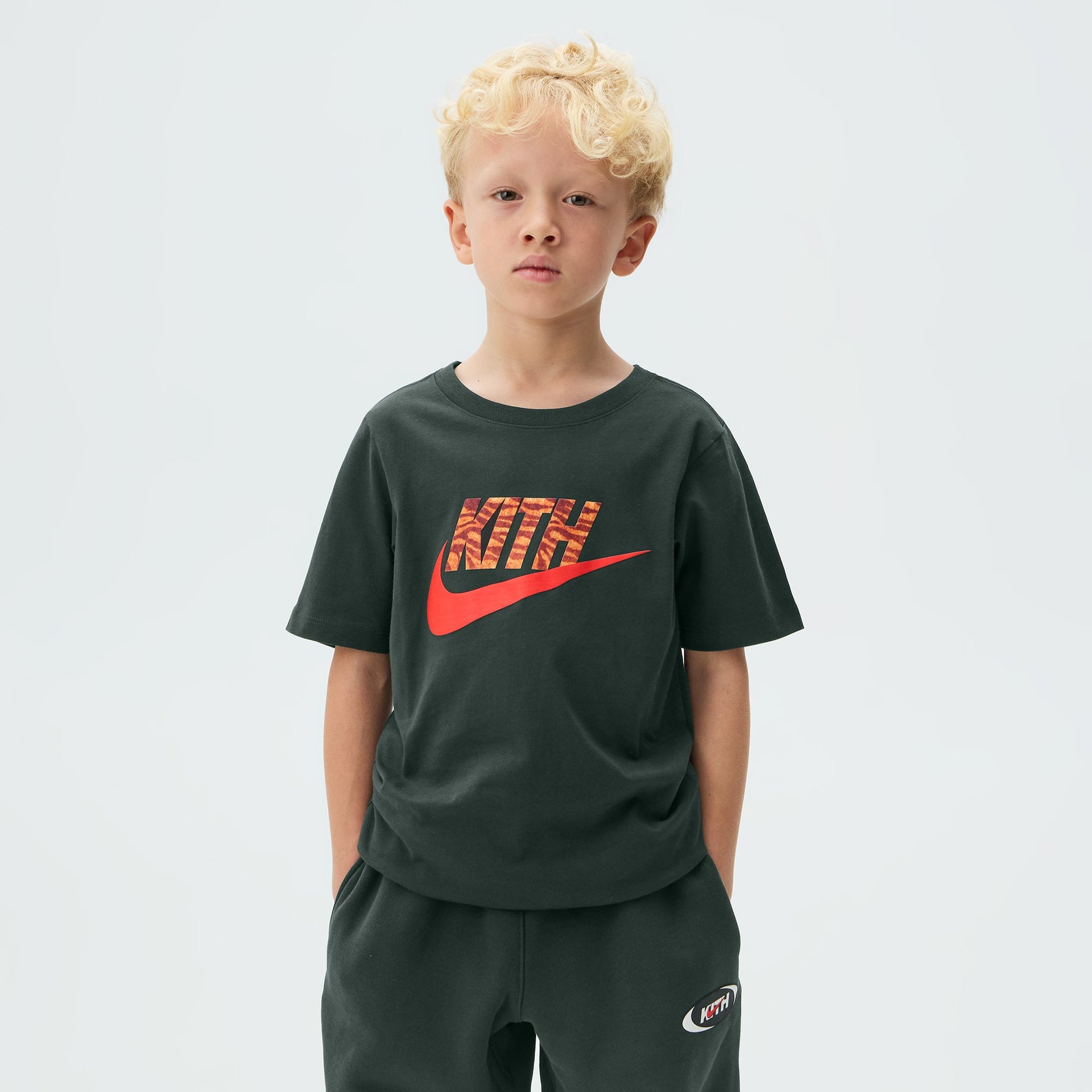 Kith Kids for Nike Tiger Tee - Black Spruce