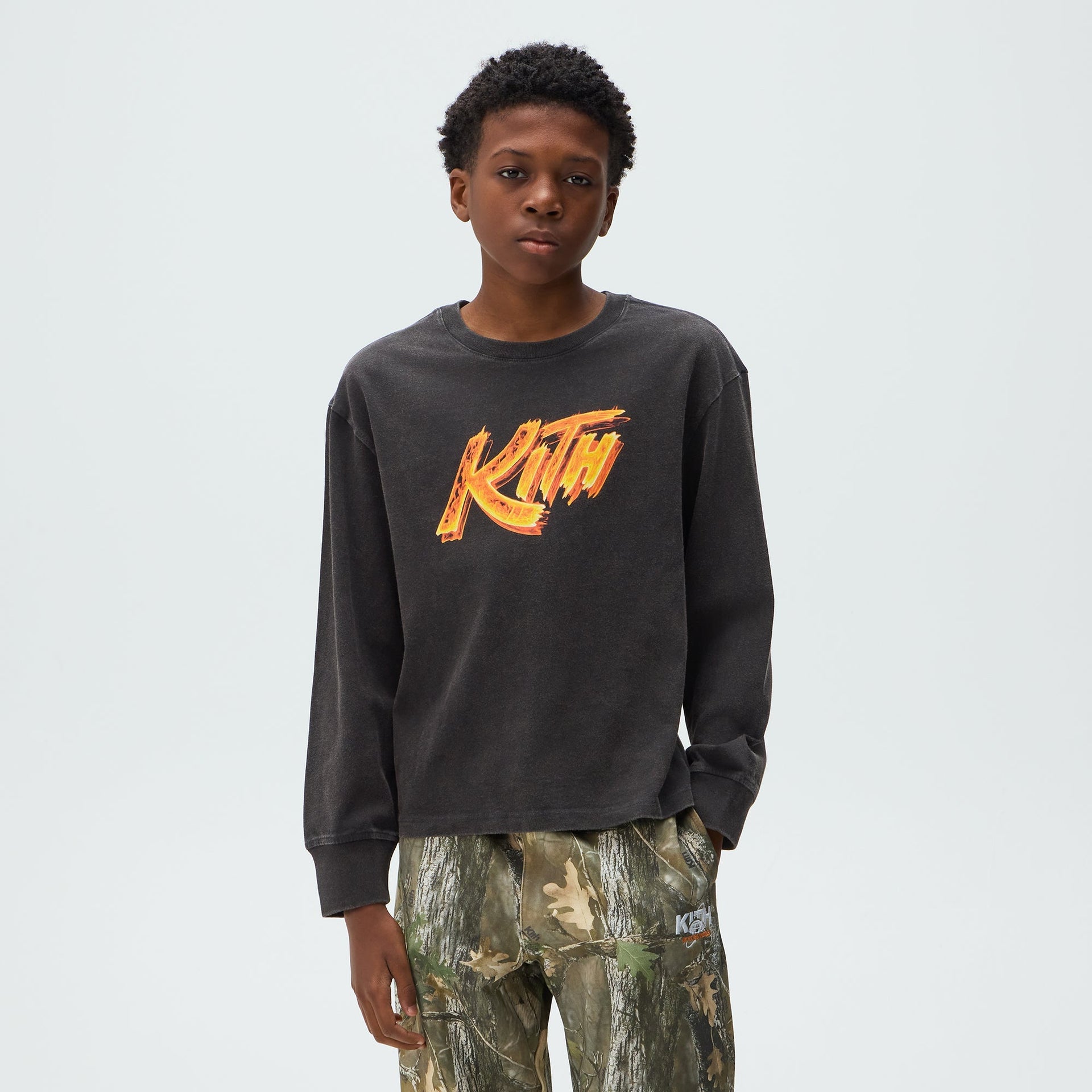 Capcom | Kith Kids Street Fighter Flame Vintage Tee - Black