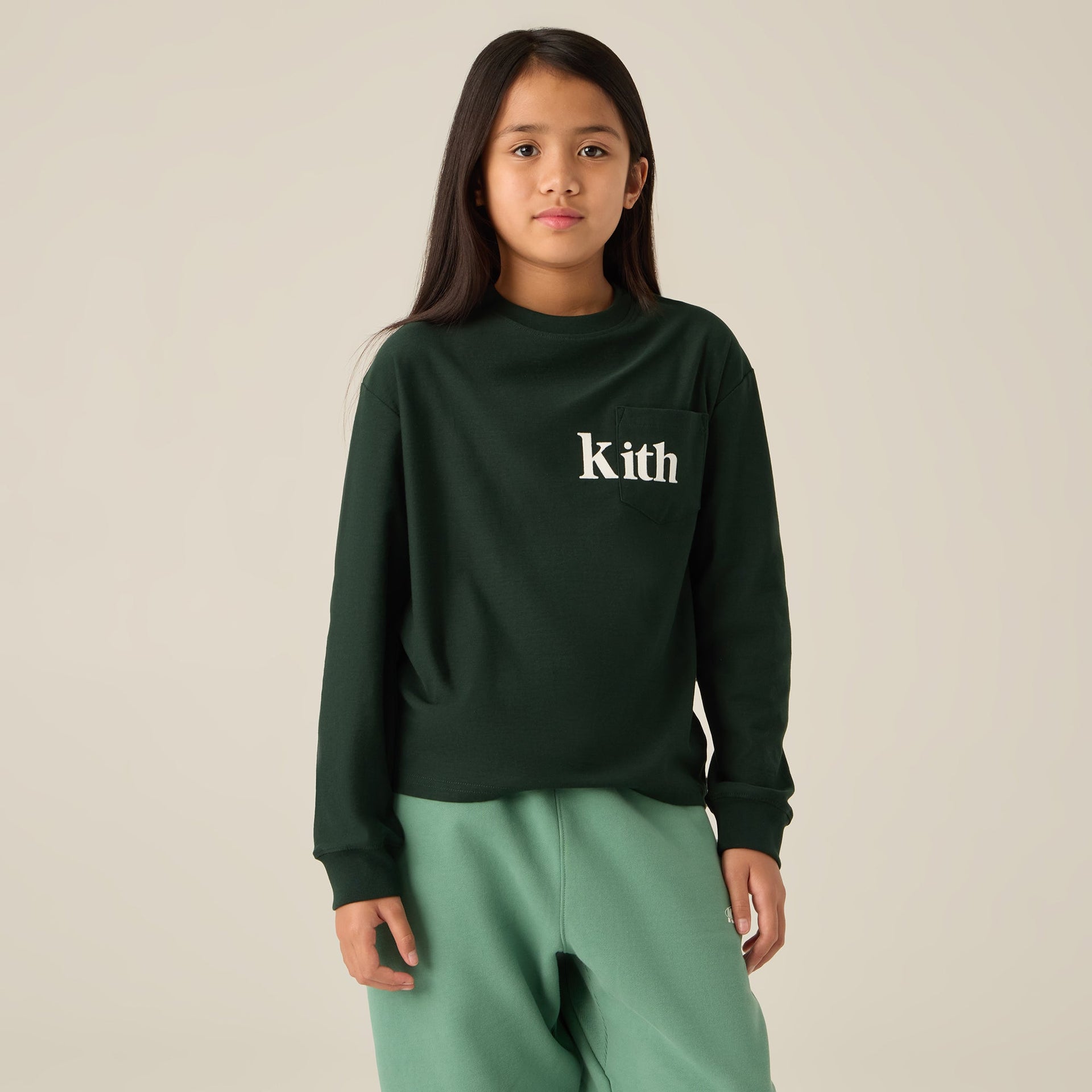 Kith Kids Long Sleeve Quinn II Tee - Stadium