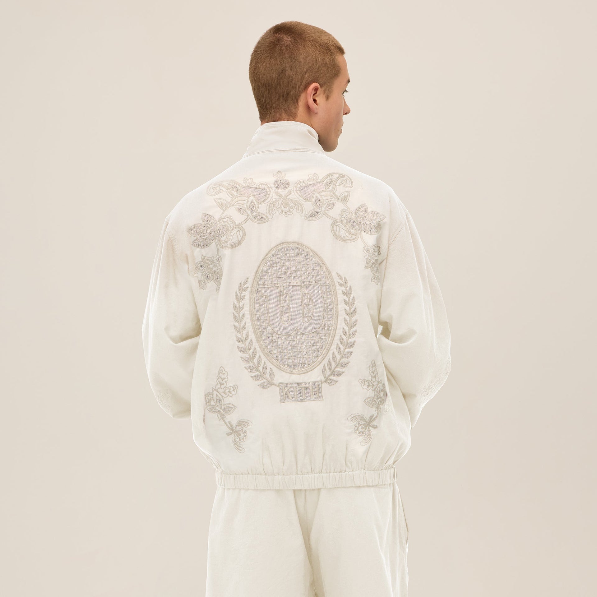 Kith for Wilson Embroidered Mesh Track Jacket - White