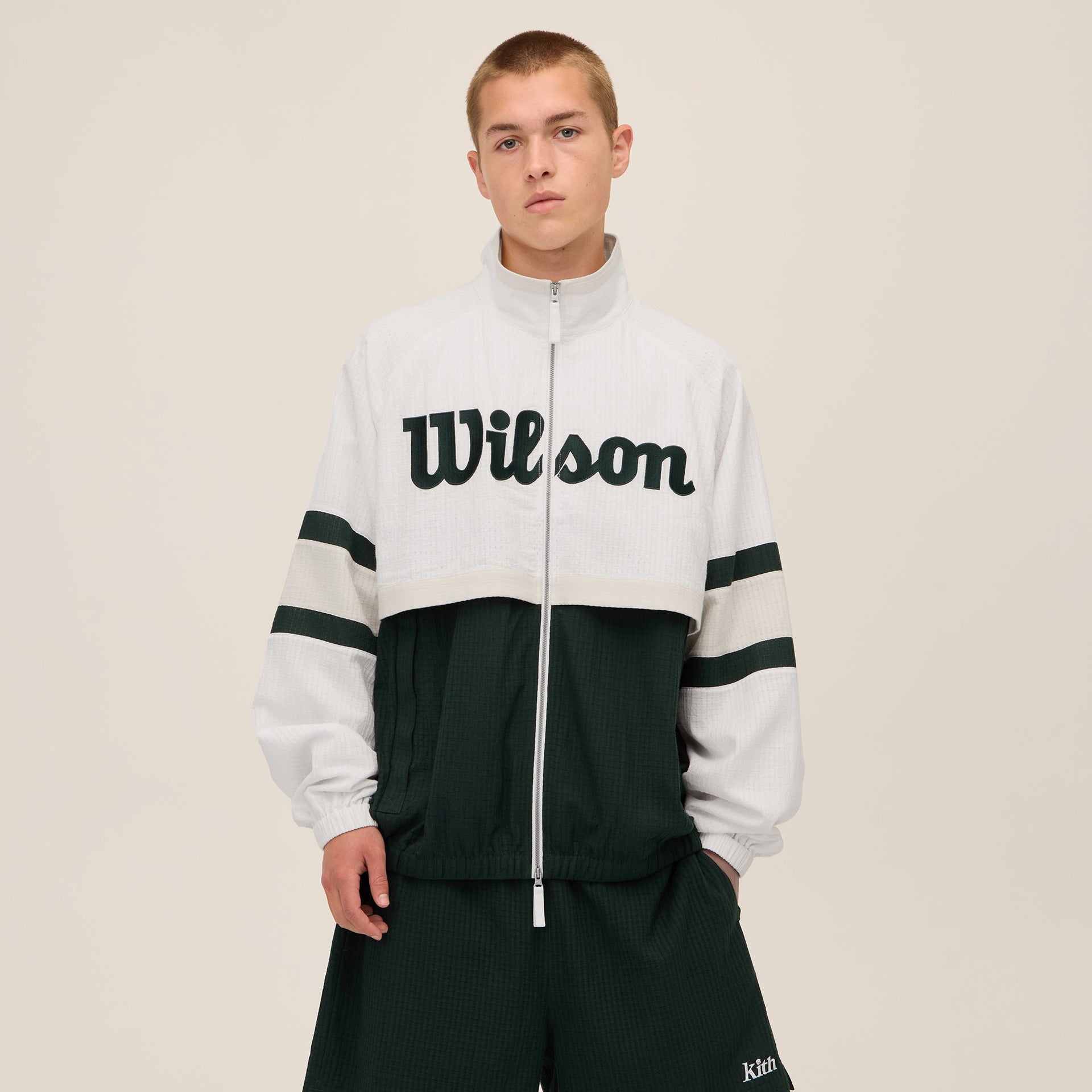 Kith for Wilson Dobby Track Jacket - White