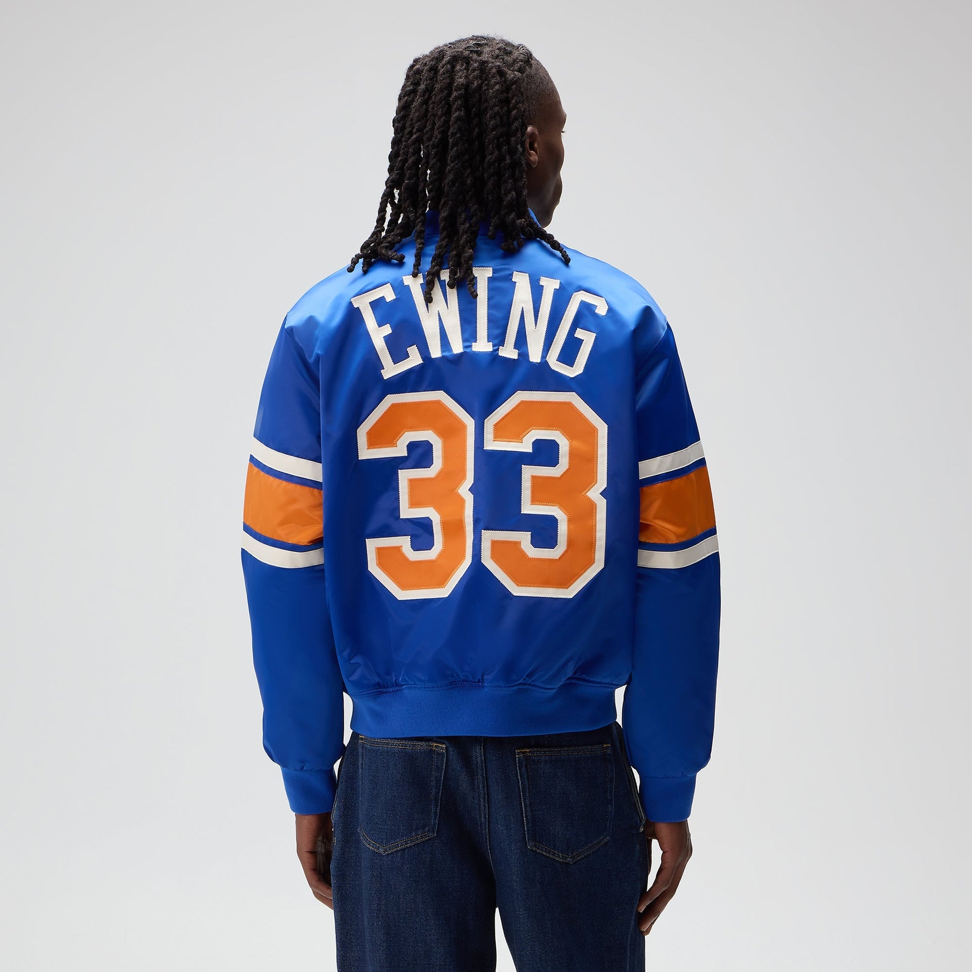 Kith for the New York Knicks Patrick Ewing Classic Satin Bomber Jacket - Current