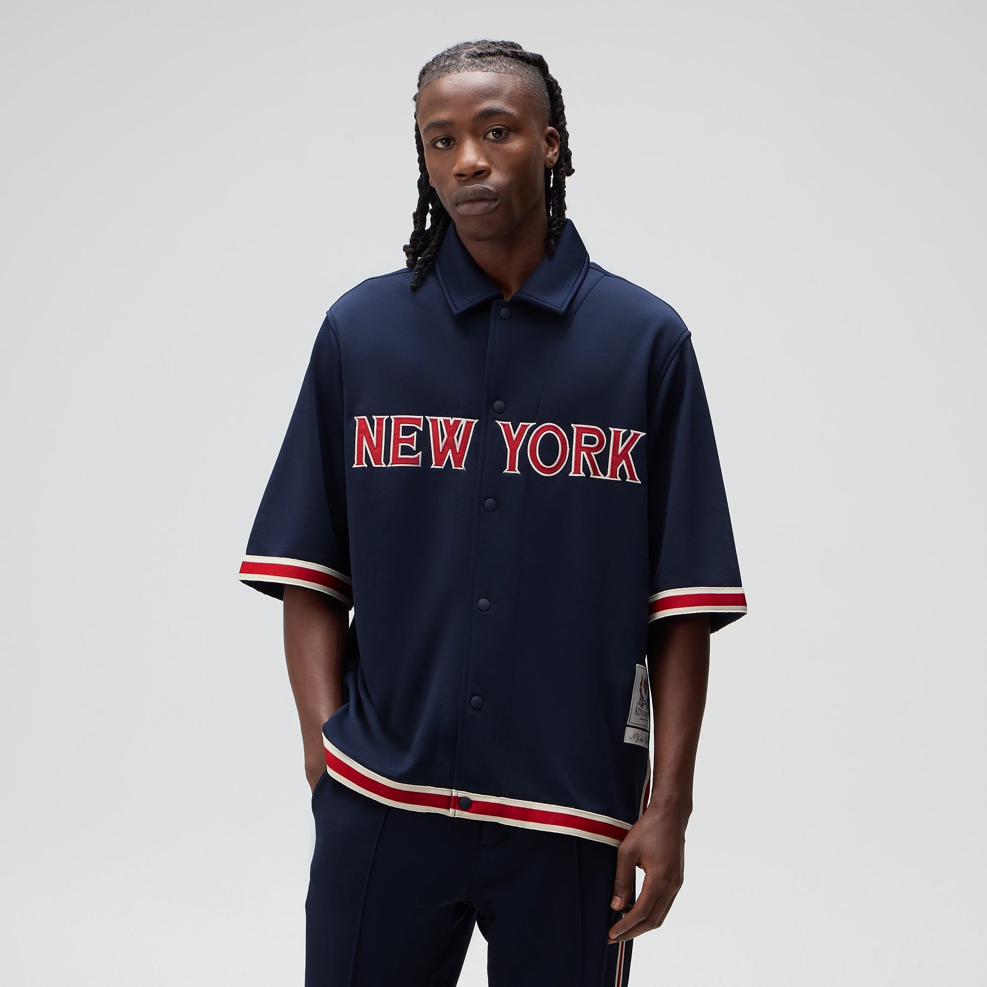 Kith for the New York Knicks Bernard King Woodpoint Shirt - Nocturnal