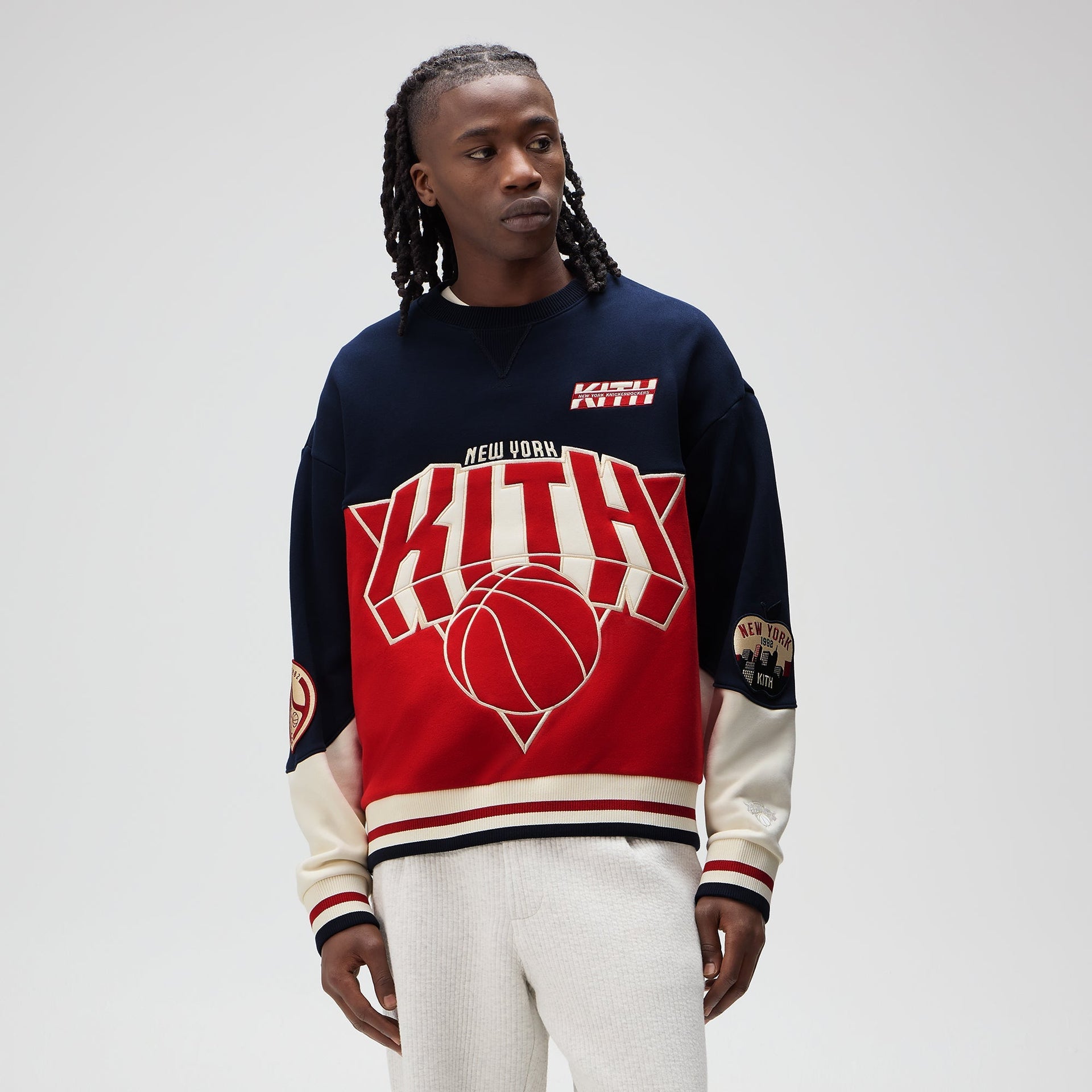 Kith for the New York Knicks Multicolor Vintage Crewneck - Nocturnal