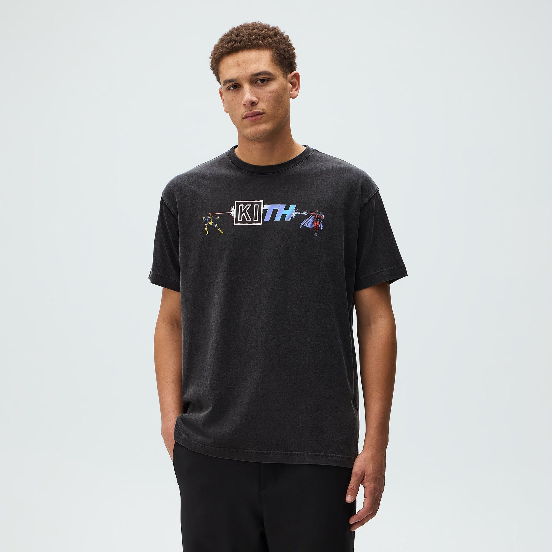 Marvel | Kith Cyclops vs. Magneto Vintage Tee - Black