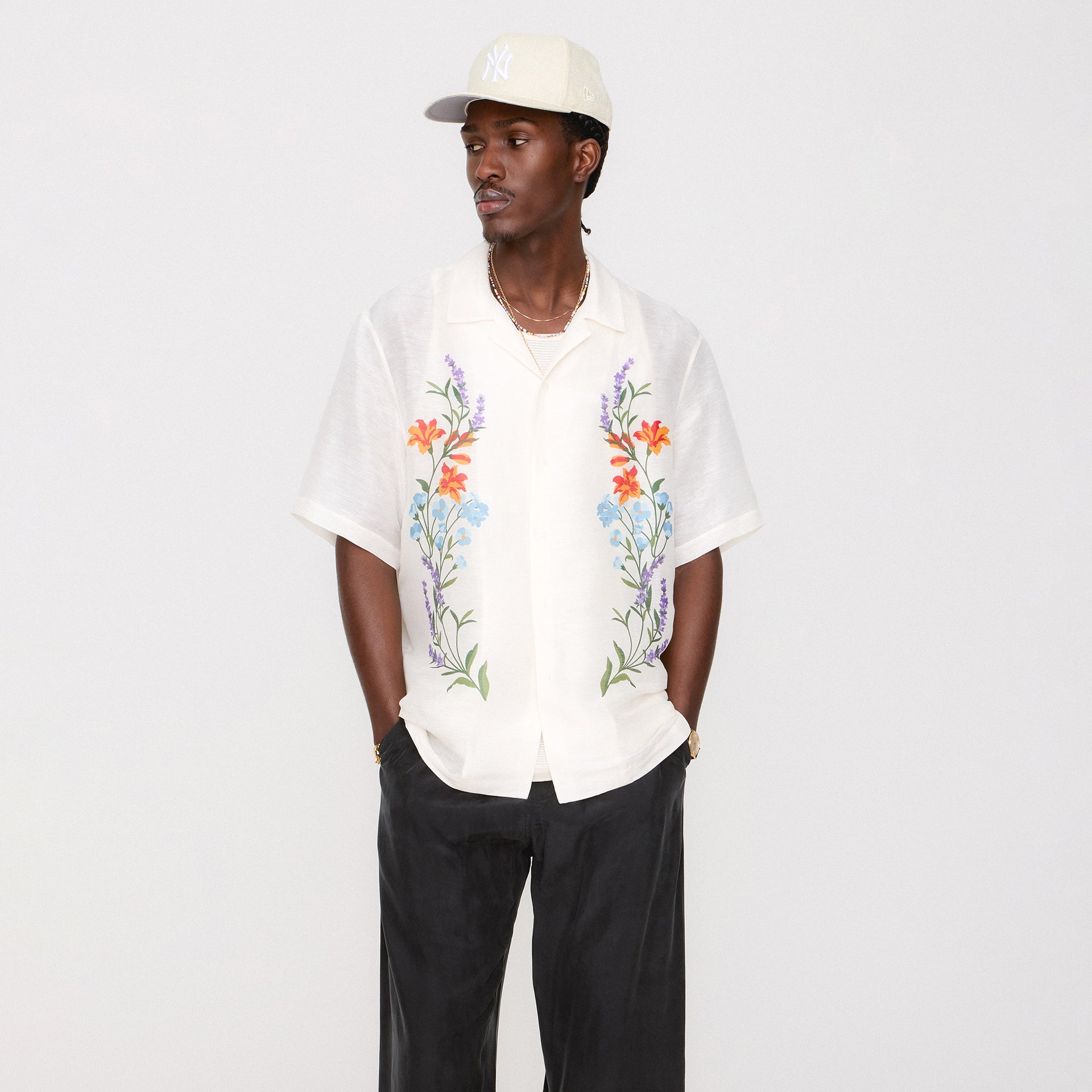 Kith Linen Thompson Camp Collar Shirt - Sandrift