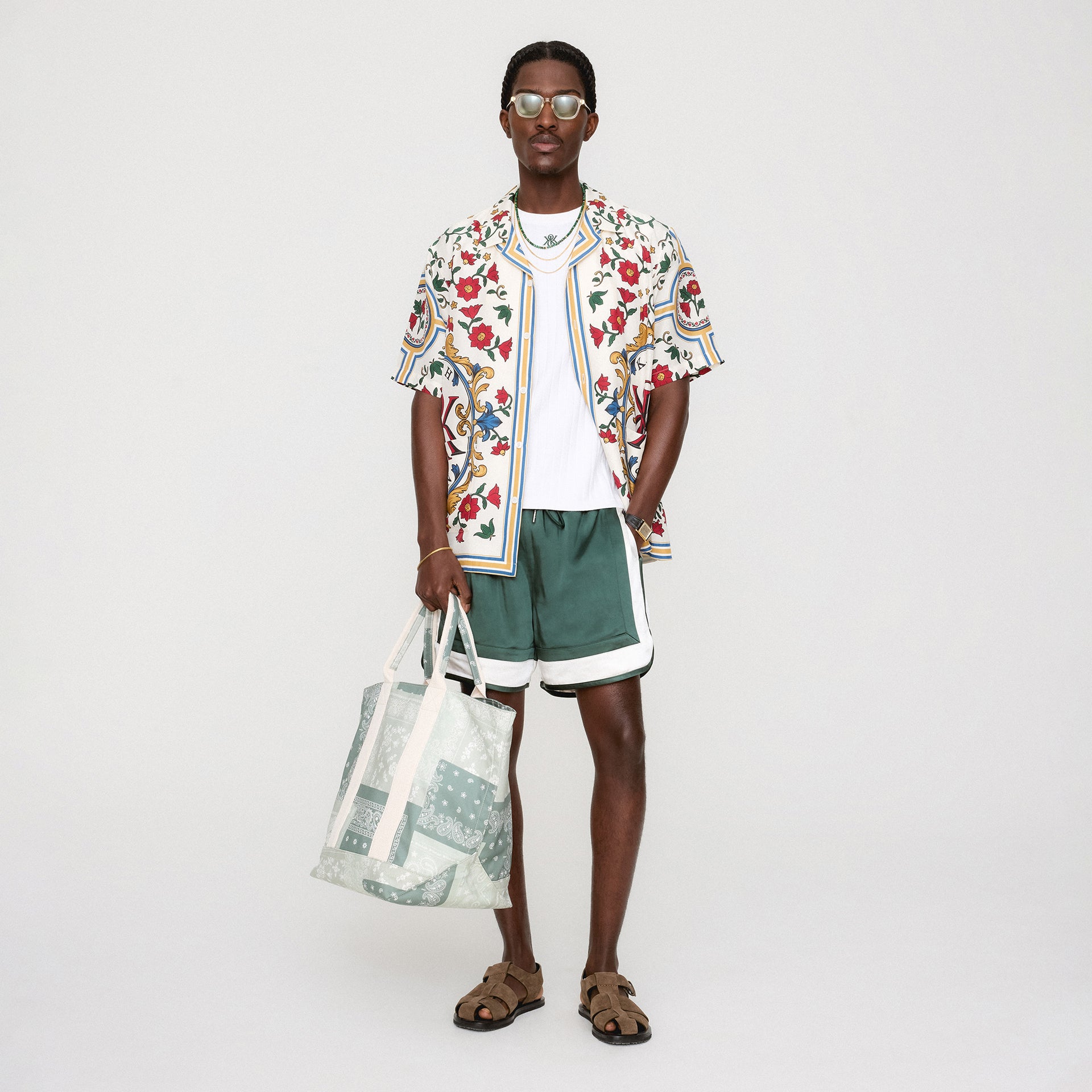 Kith Silk Thompson Camp Collar Shirt - Sandrift