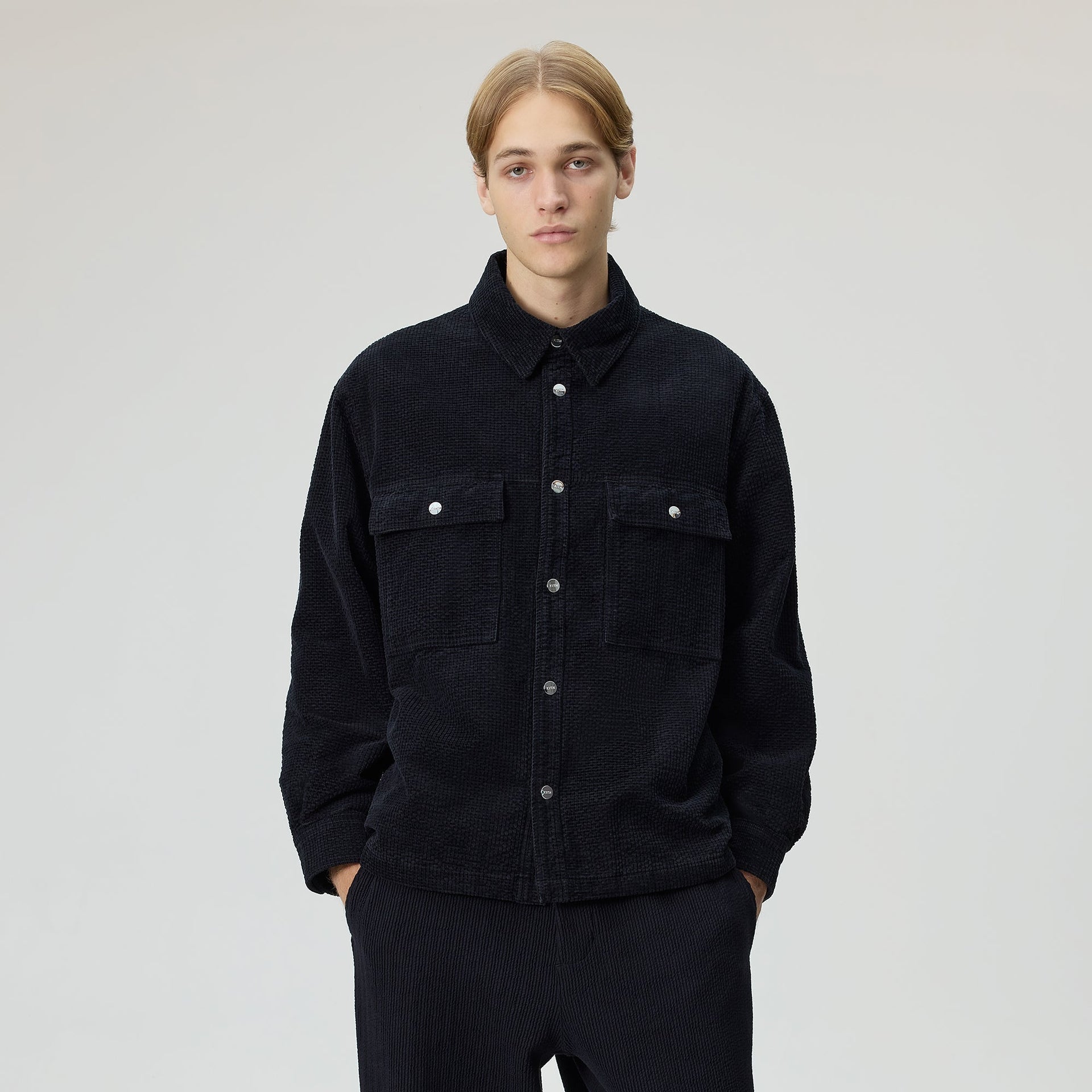 Kith Chenille Ripstop Ace Shirt Jacket - Black