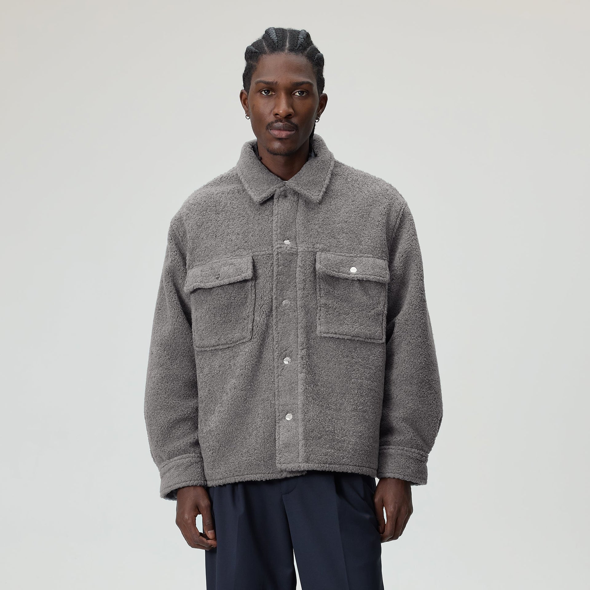 Kith Boucle Puffed Ace Shirt Jacket - Reef
