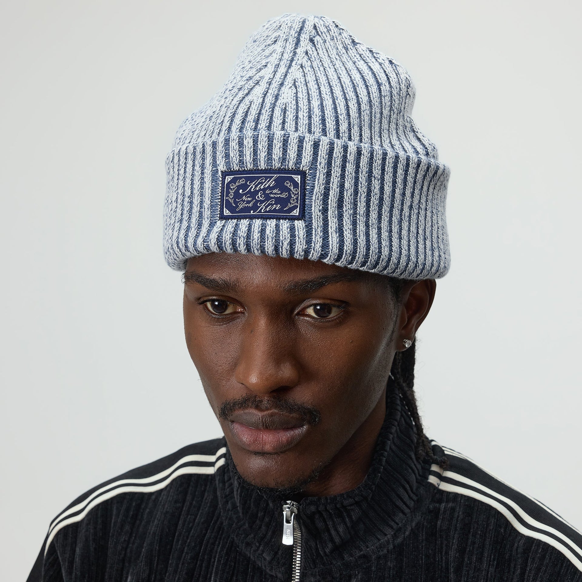 Kith Two-Tone Cotton Yarn Mia Beanie - Guide